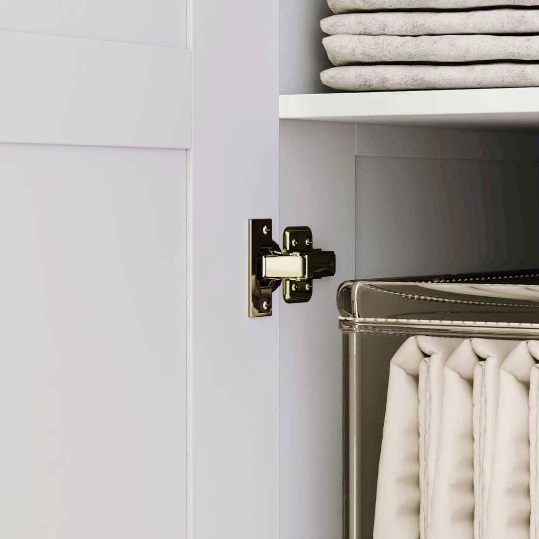 HOMCOM HOMCOM Wardrobe for Bedroom, Double Wardrobe with Hanging Rail - Wardrobe