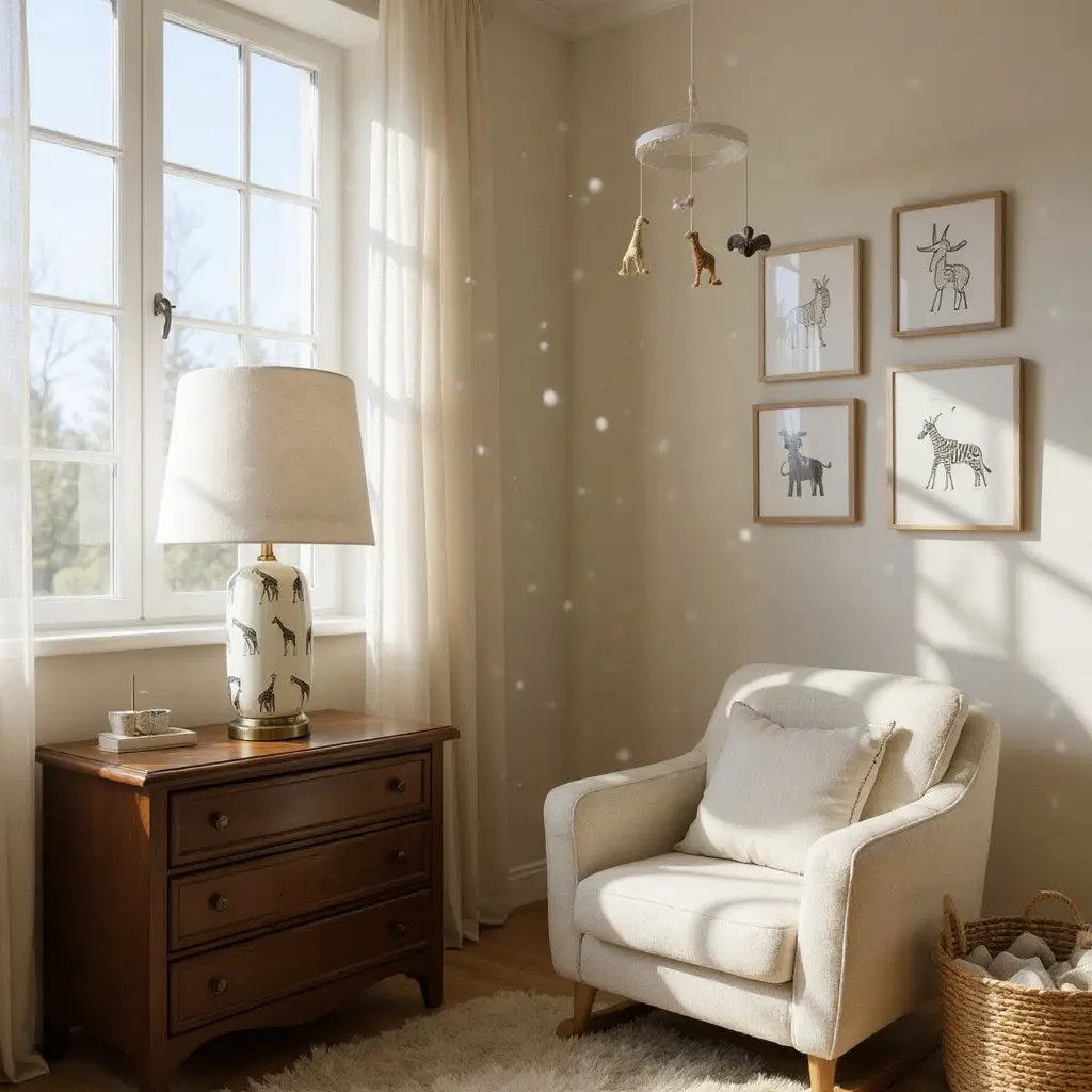 MSL 41CM LAMP AND SHADE - Lamp