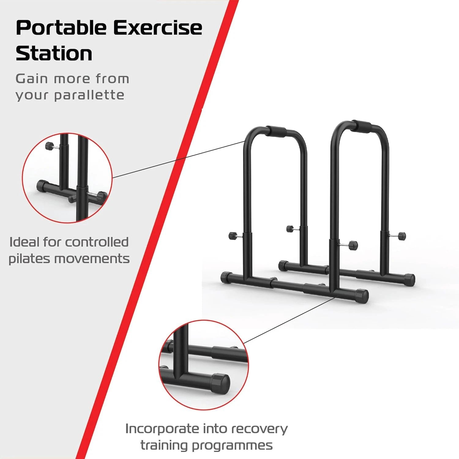 Parallettes Push Up Handles Large by Monster Shop