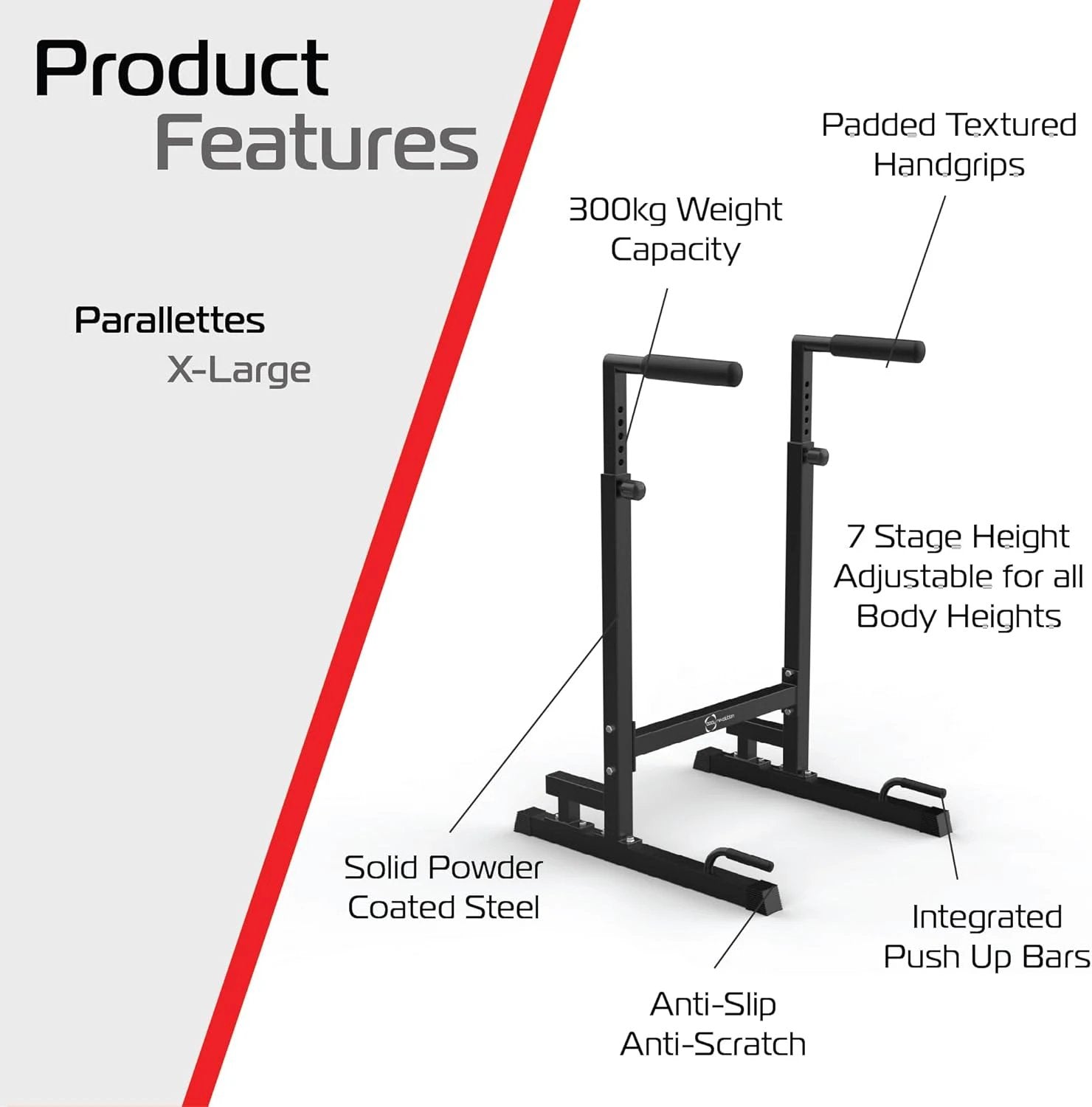 Parallettes Dip Bars XL by Monster Shop
