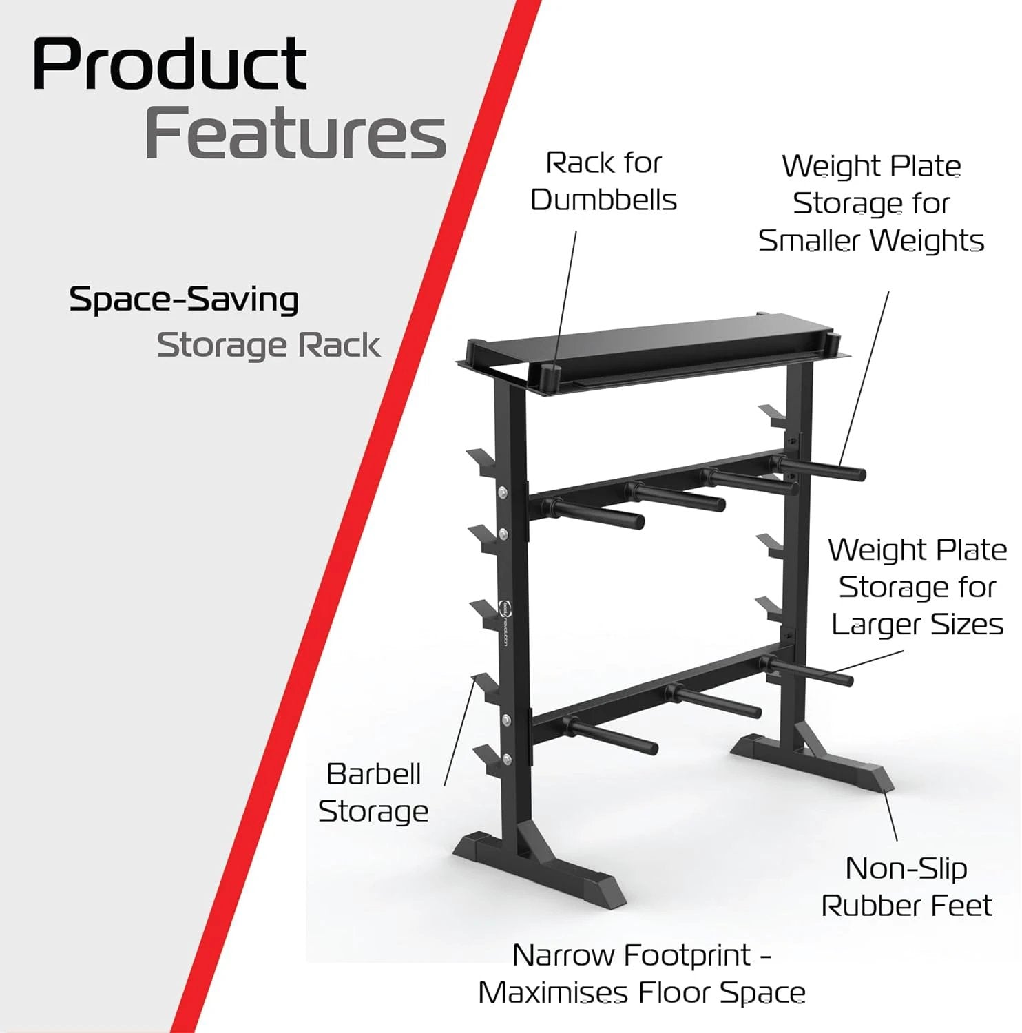 Monster Shop Heavy Duty A-Frame Dumbbell Rack -
