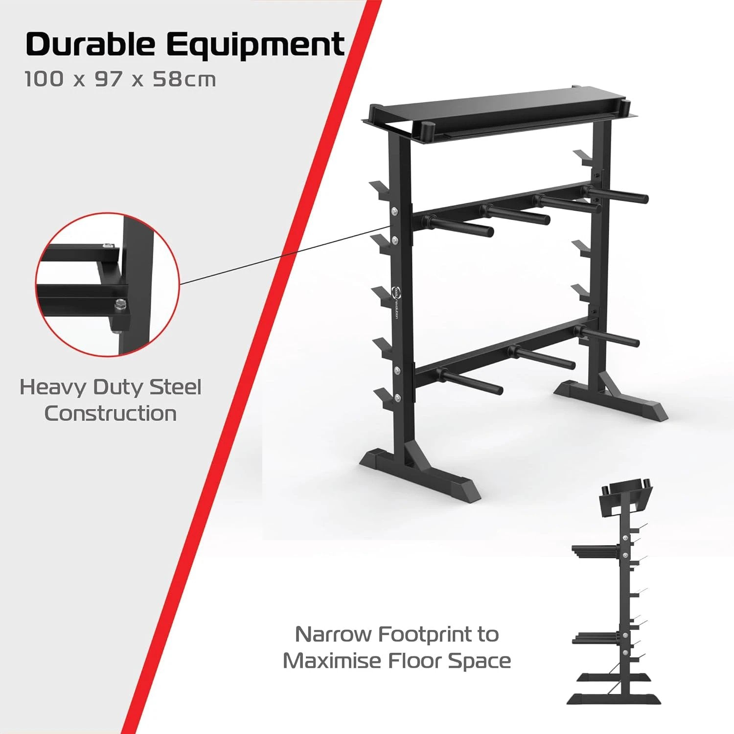 Monster Shop Heavy Duty A-Frame Dumbbell Rack -