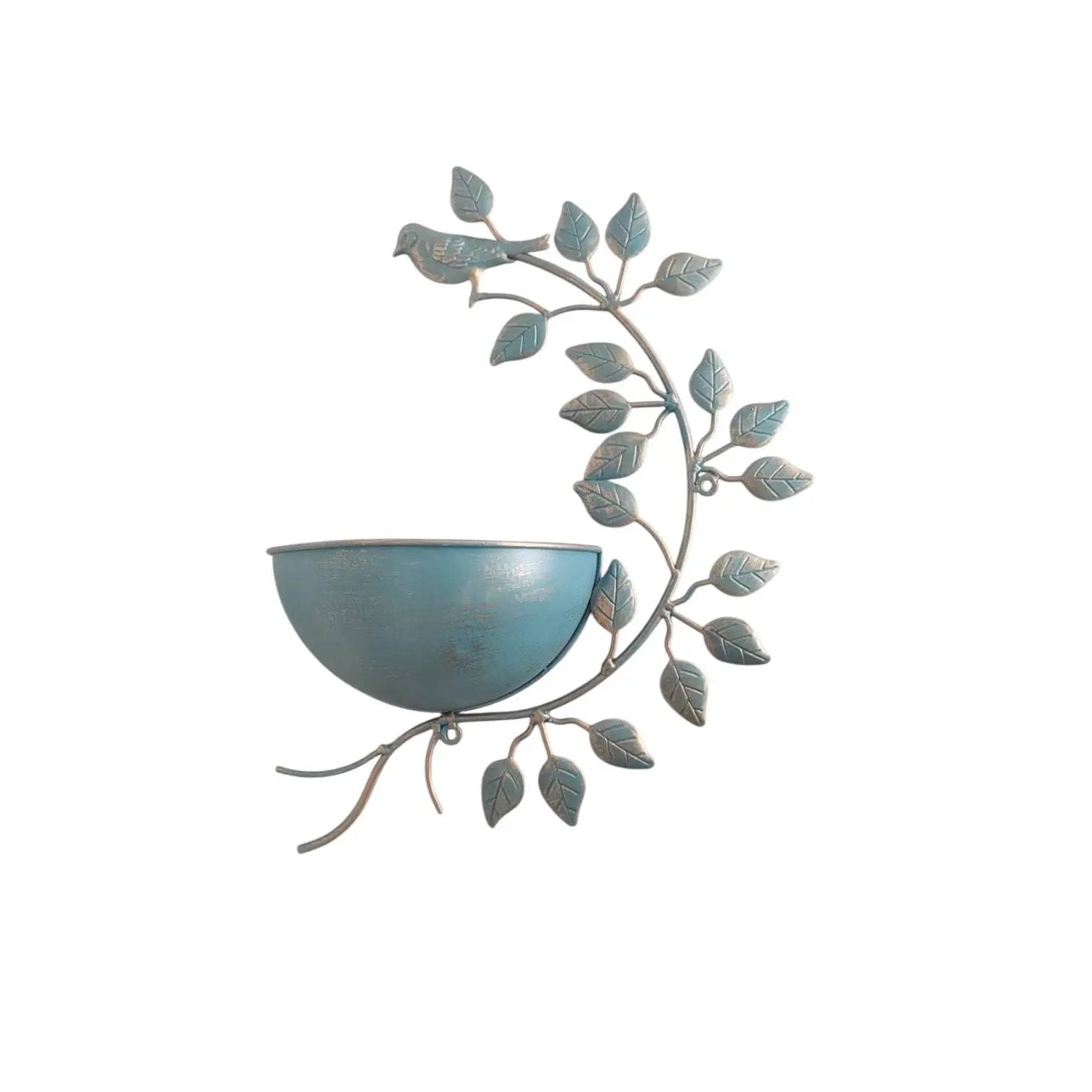 MSL 42CM BLUE METAL GARDEN PLANTER - Planters