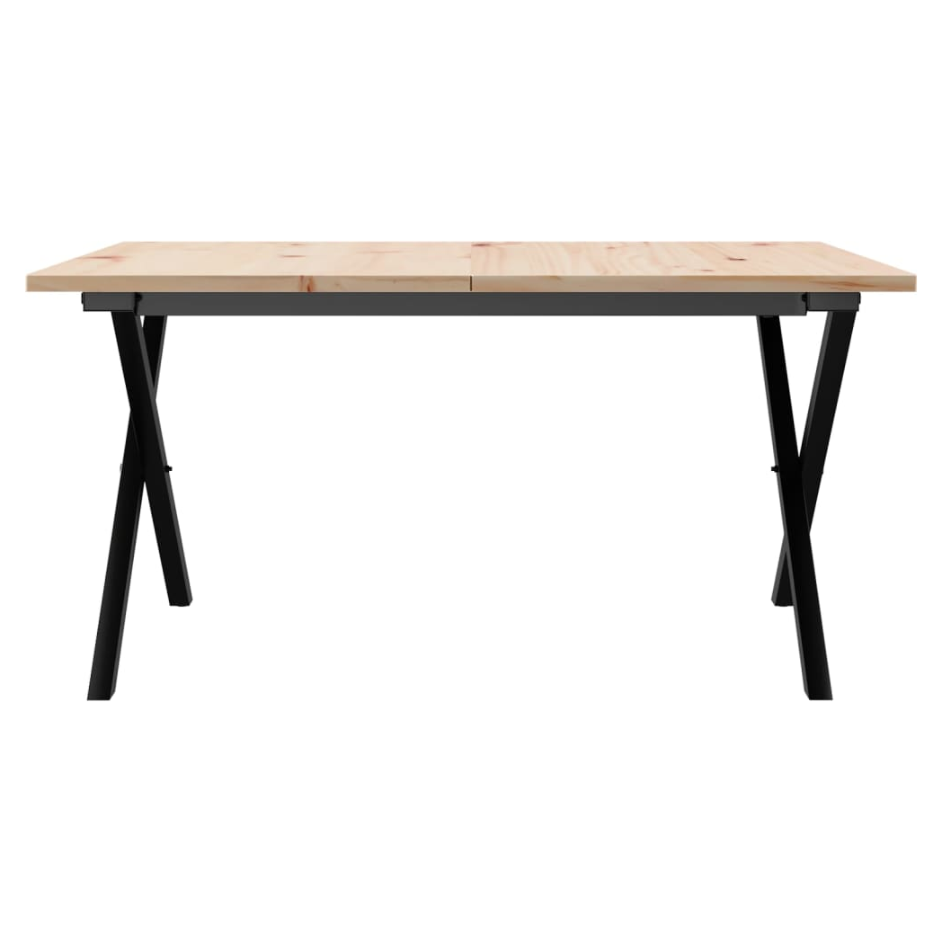 vidaXL VidaXL Coffee Table 80x80x45 Pine X-Frame Home - Coffee Table