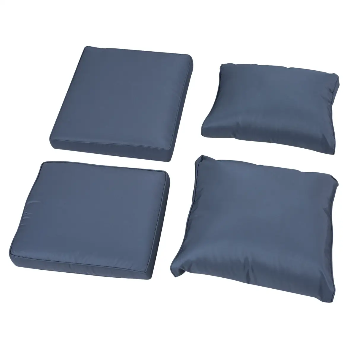 Outsunny Outsunny 6pc Padded Outdoor Rattan Wicker 3-Seat Sofa Recliner Footstool Table - Garden Set