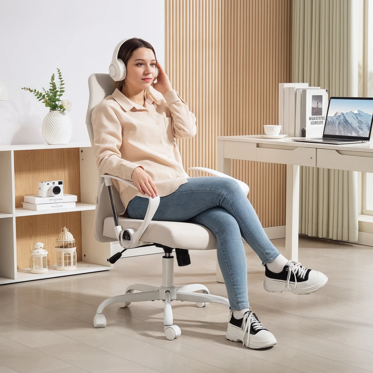 Premium High Back Office Chair Massage for Home by N/A