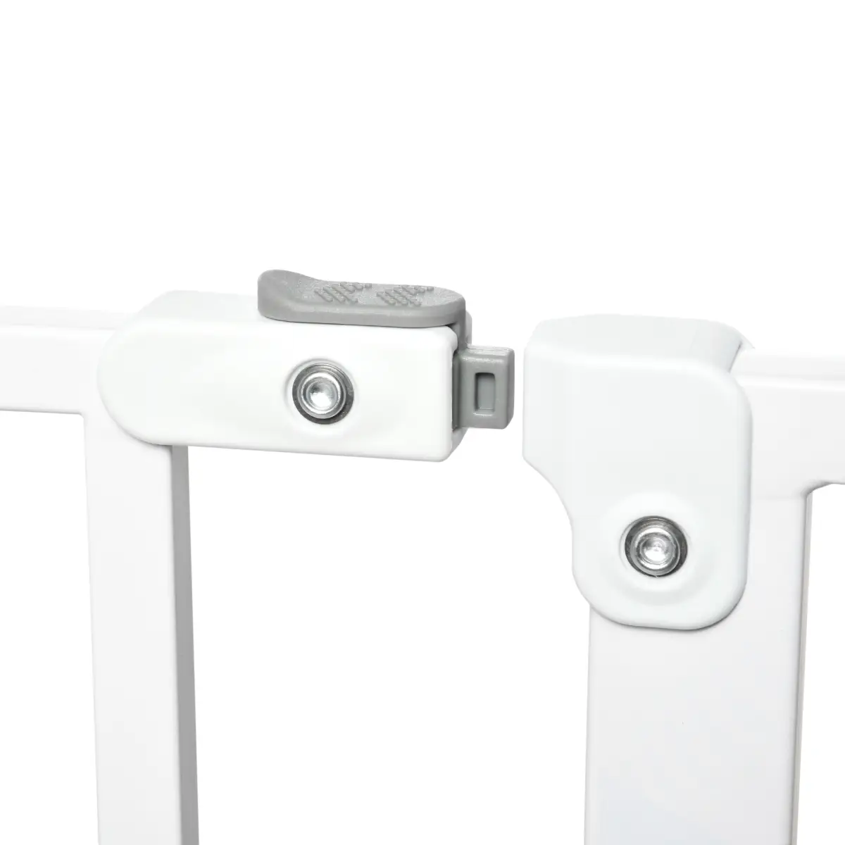 PawHut PawHut Dog Gate Wide Stair Gate with Door Pressure Fit, 75-95W cm, White - Pet Gate