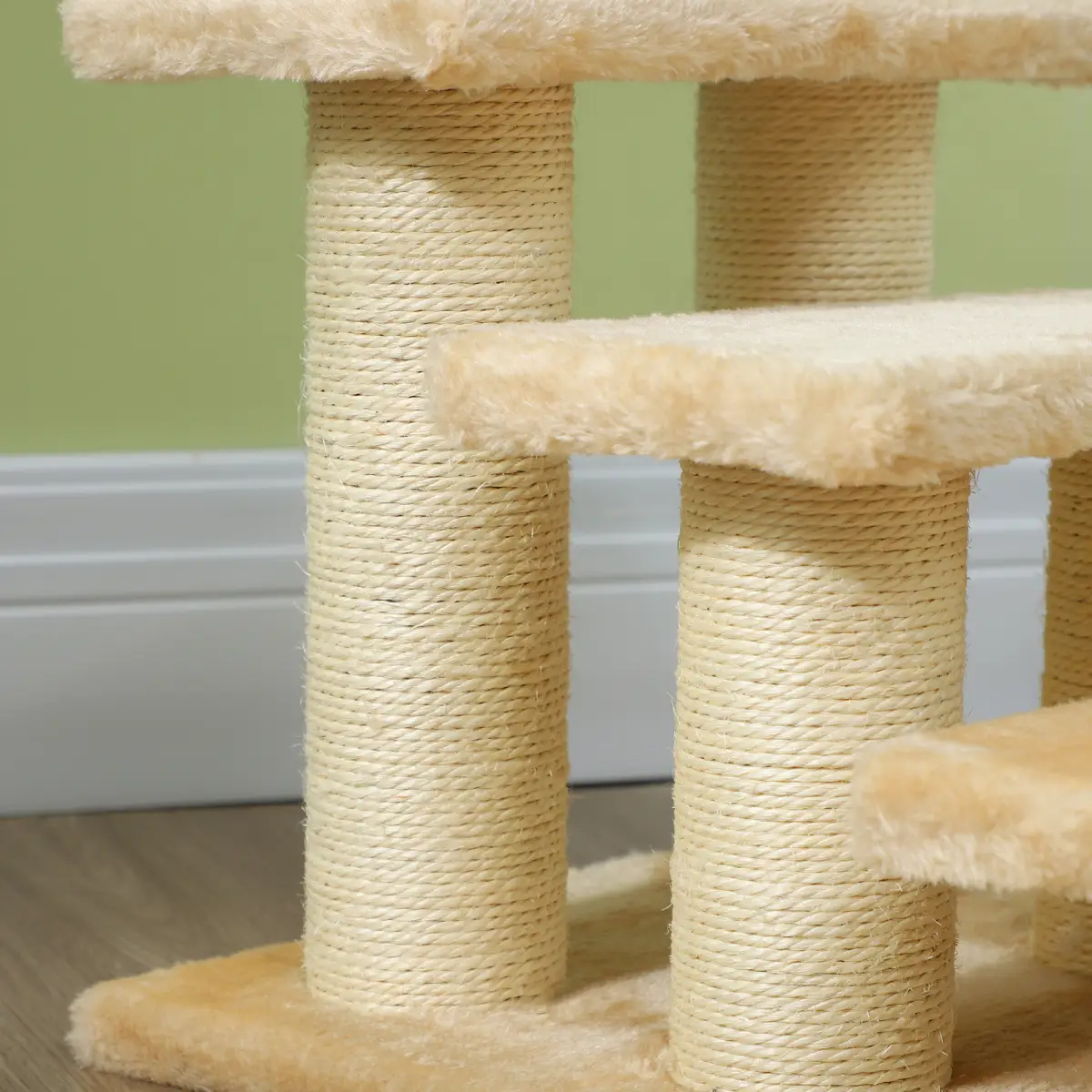 Pawhut Cat Steps Portable Pet Stairs Little Older Doggy Dog Assist Step Assistance Use - Cat Tree