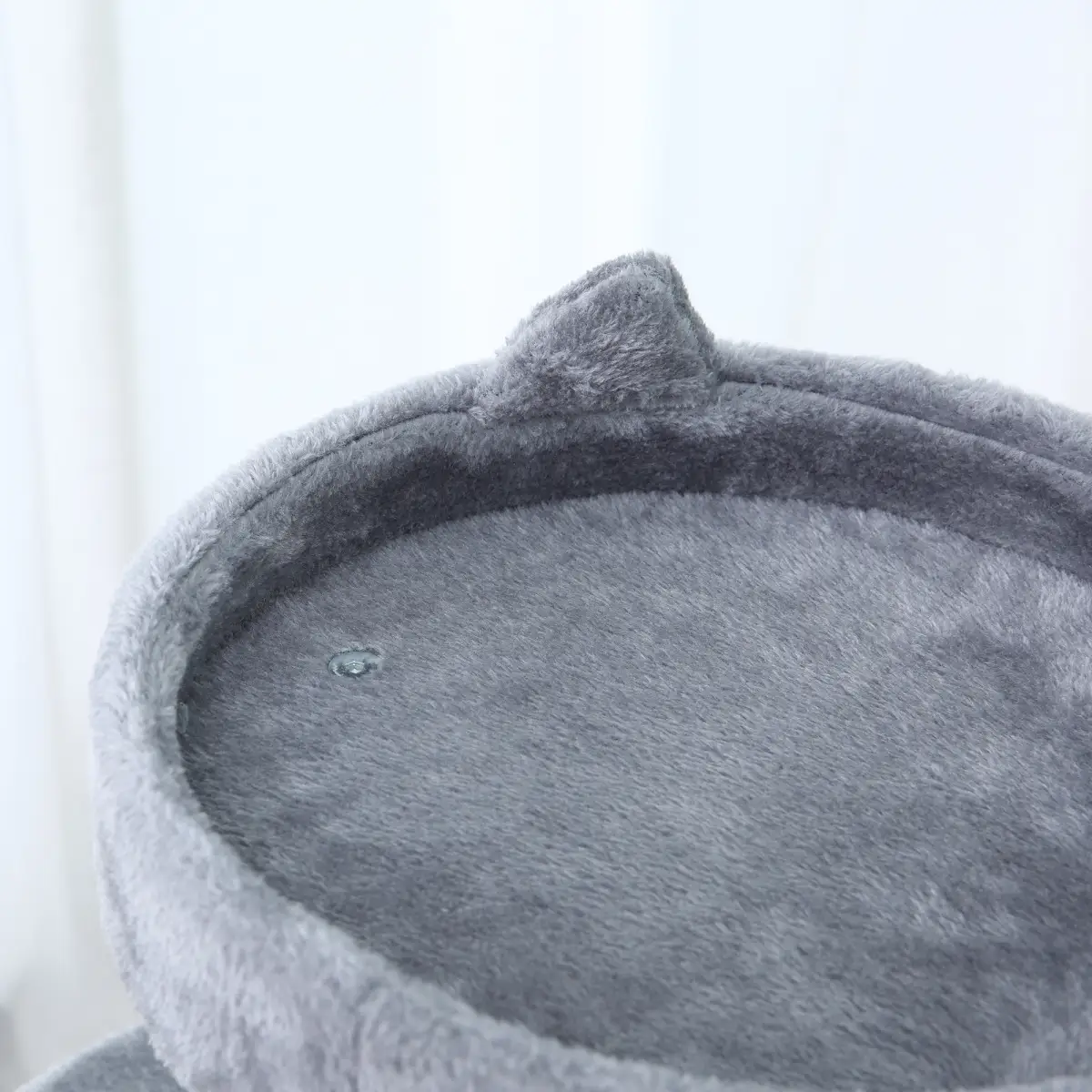 Pawhut 104cm Deluxe Cat Activity Tree w/ Scratching Posts Ear Perch House - Grey - Cat Tree
