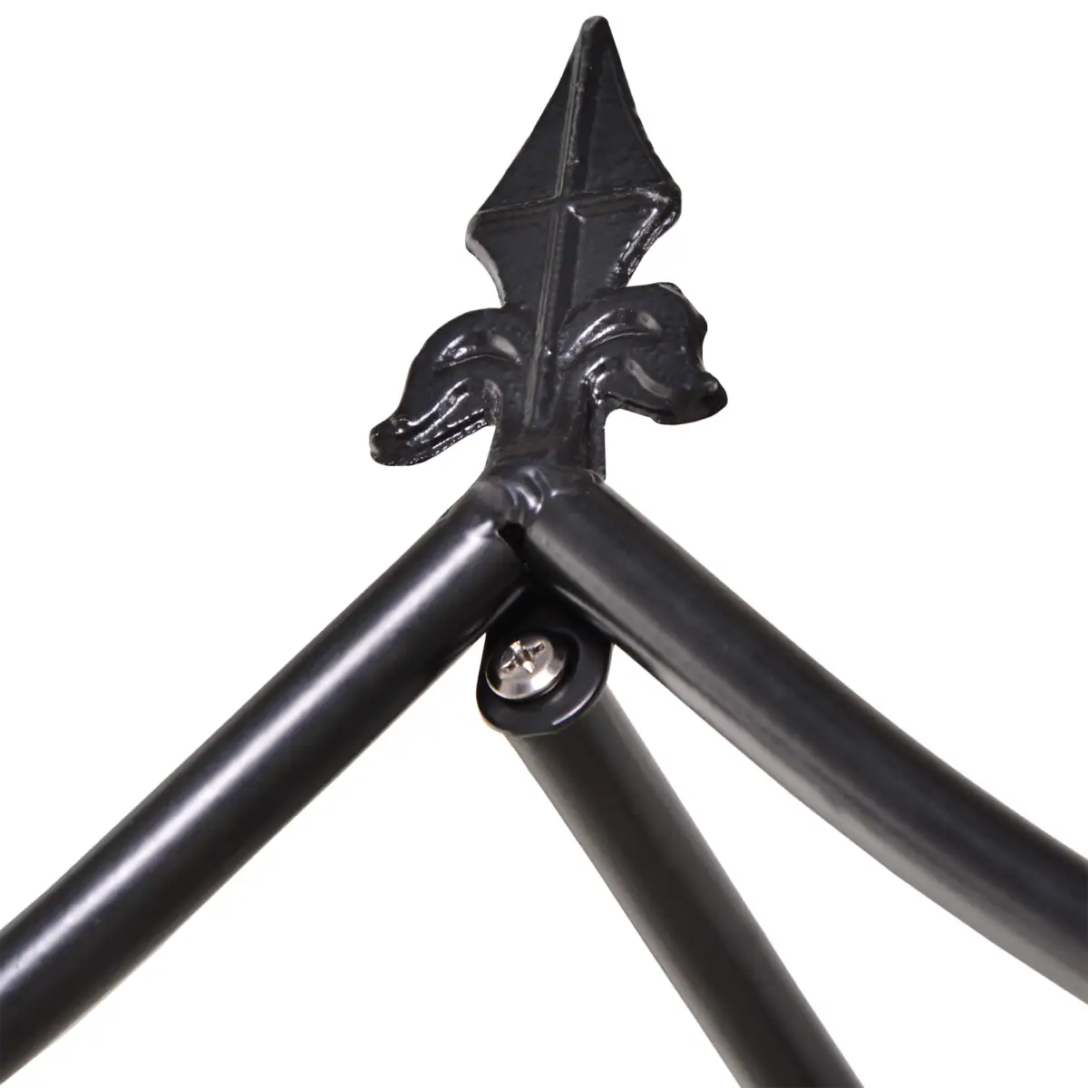 Outsunny Steel Frame Backyard Pergola for Plants & Trellis Garden Arch Black - Gazebos