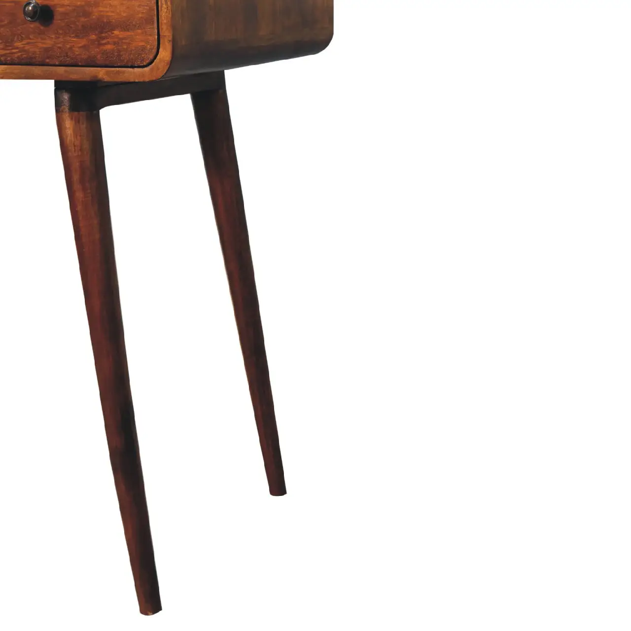 Artisan Furniture Artisan Furniture Solid Wood Curved Chestnut Writing Desk, Brown, 1Drawer - Desk