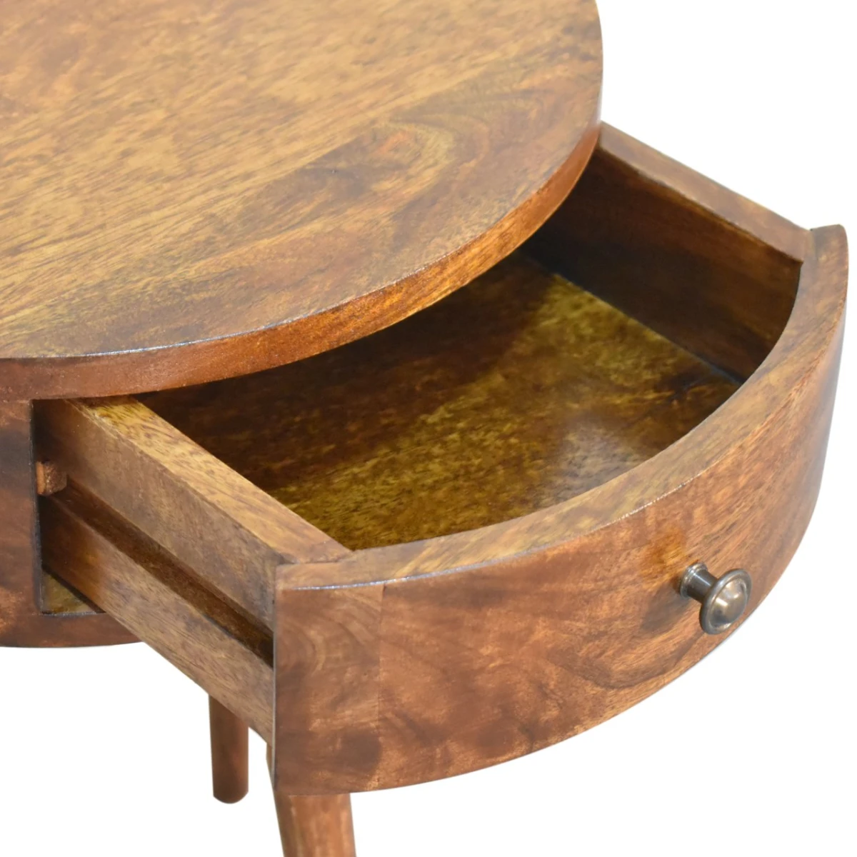Artisan Bedside Chestnut SemiCircle Mango Bedroom by Artisan Furniture