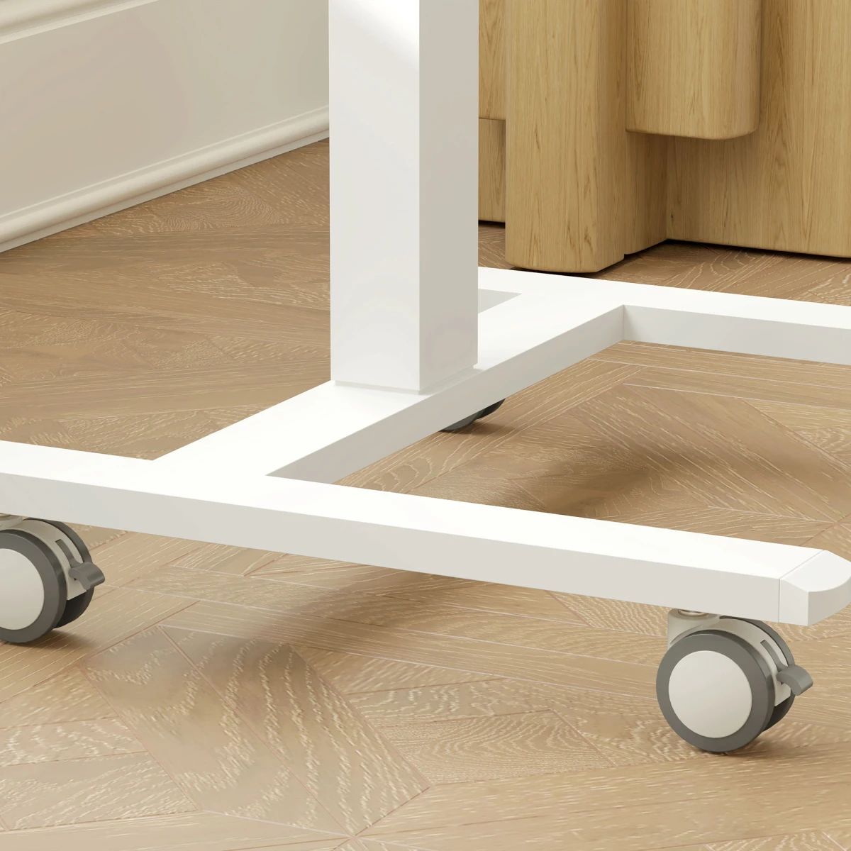 Vinsetto SitStand Desk 68-108cm Wheels HomeOffice by Vinsetto