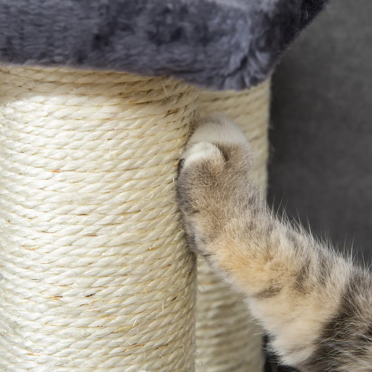 Pawhut Pet Stair Dog Cat Step Ladder Climb Plush Soft Comfort Particle Board - Cat Tree
