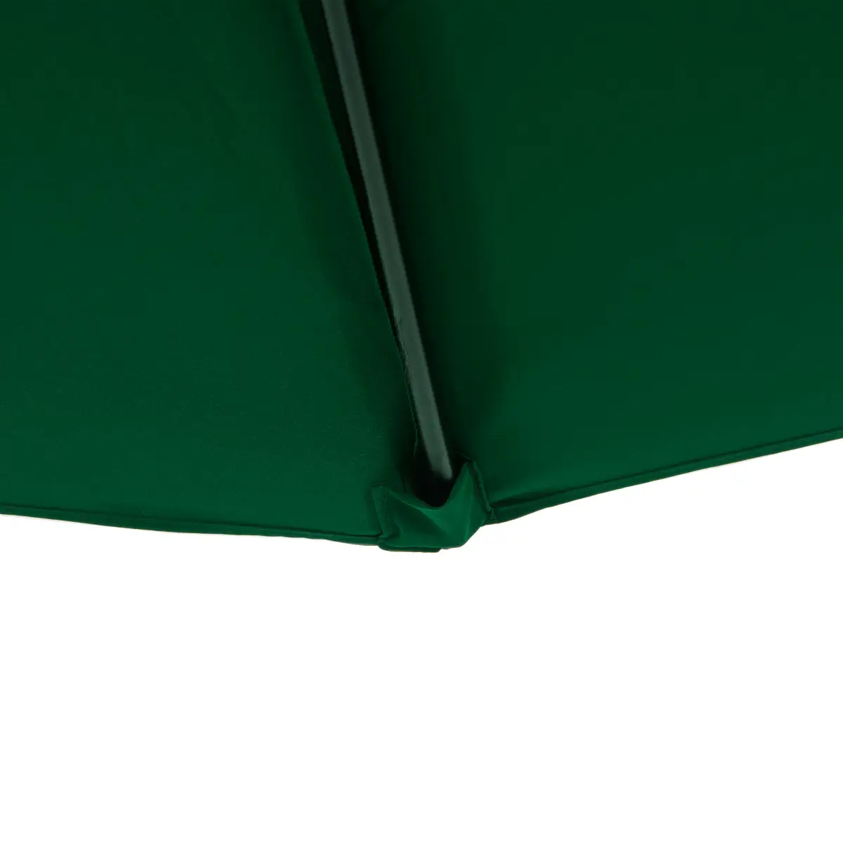 Outsunny 3m Half Parasol Umbrella Metal Frame Crank NO BASE INCLUDED, Green - Parasol
