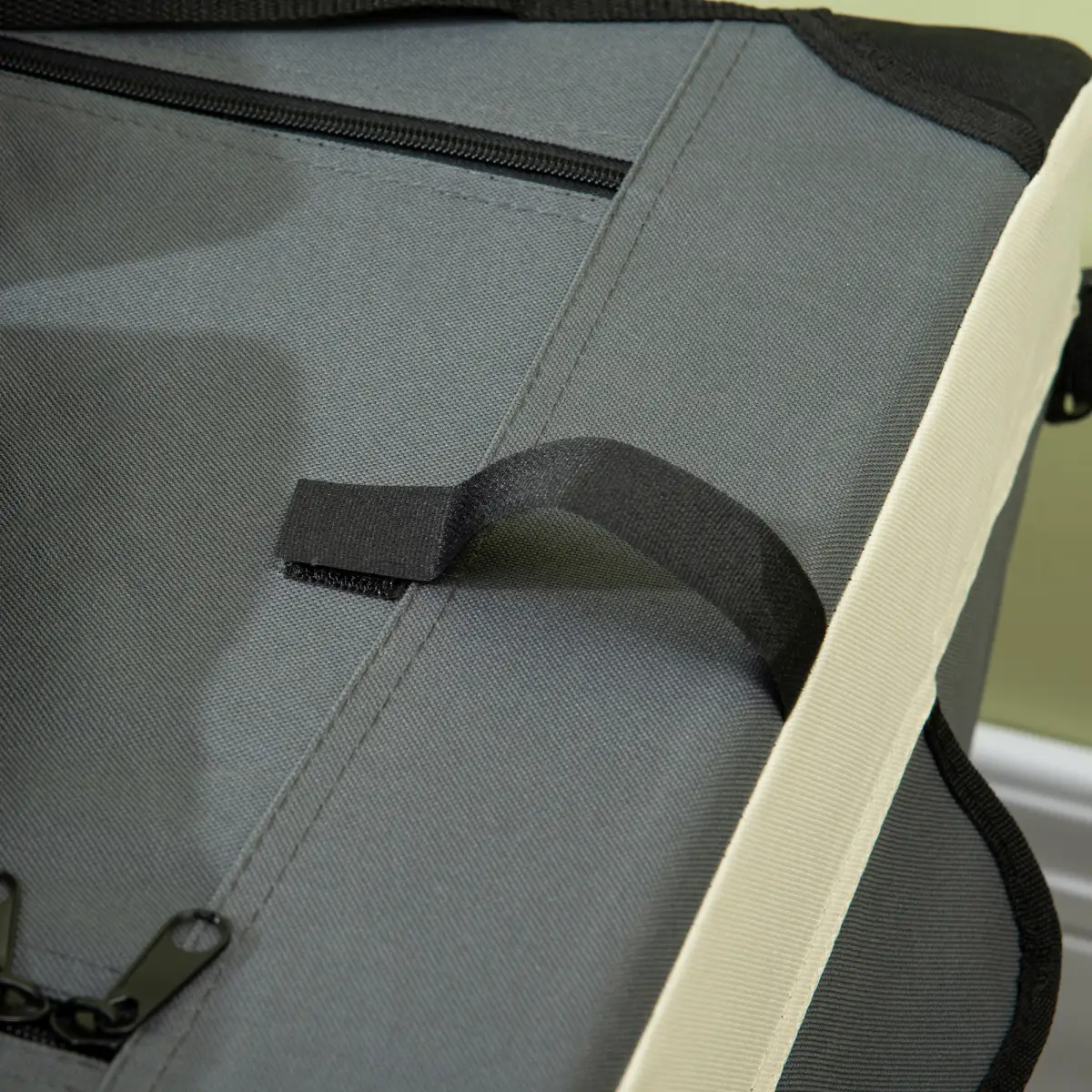 Unbranded 70cm Foldable Pet Carrier w/ Cushion for Mini Dogs and Cats - Grey Pawhut - Pet Carrier