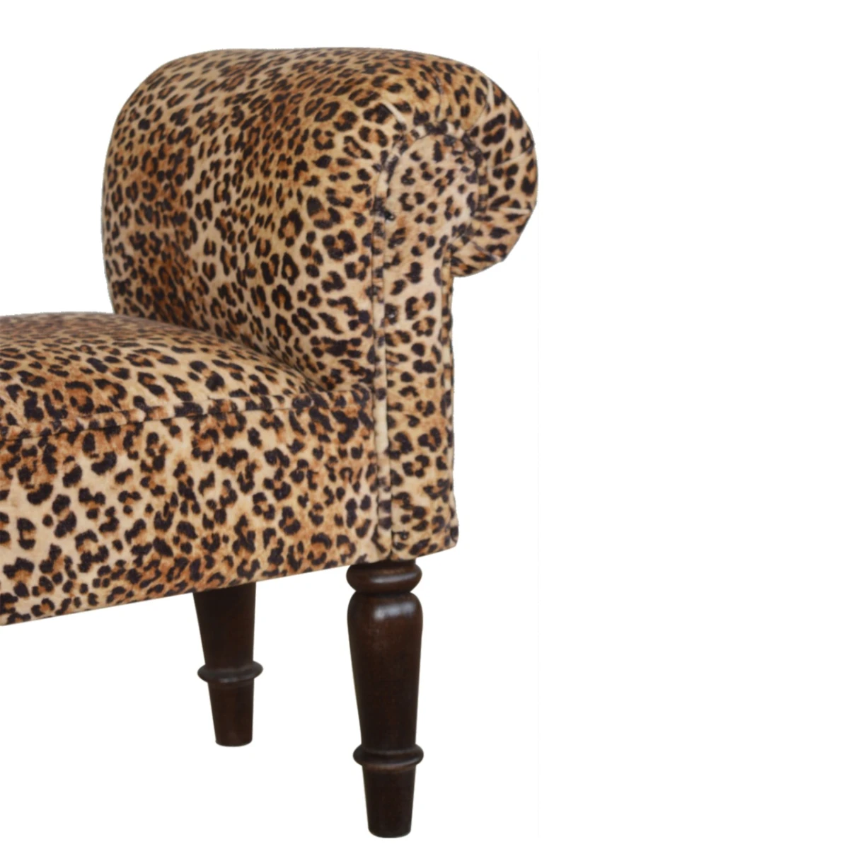 Artisan Furniture Artisan Bench Compact Leopard Velvet Hallway - Bench