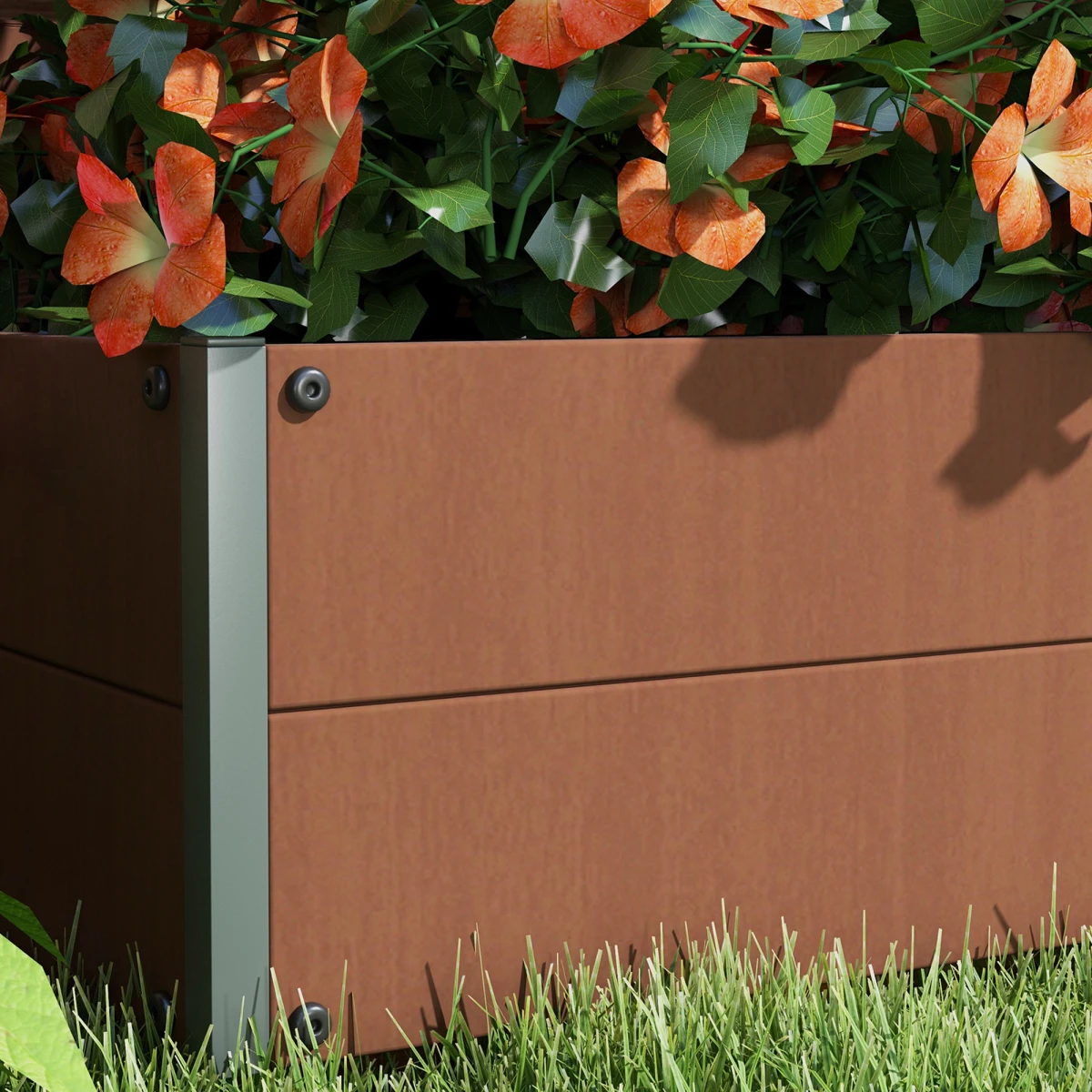 Outsunny Outsunny Raised Garden Bed With Trellis For Patio - Planters