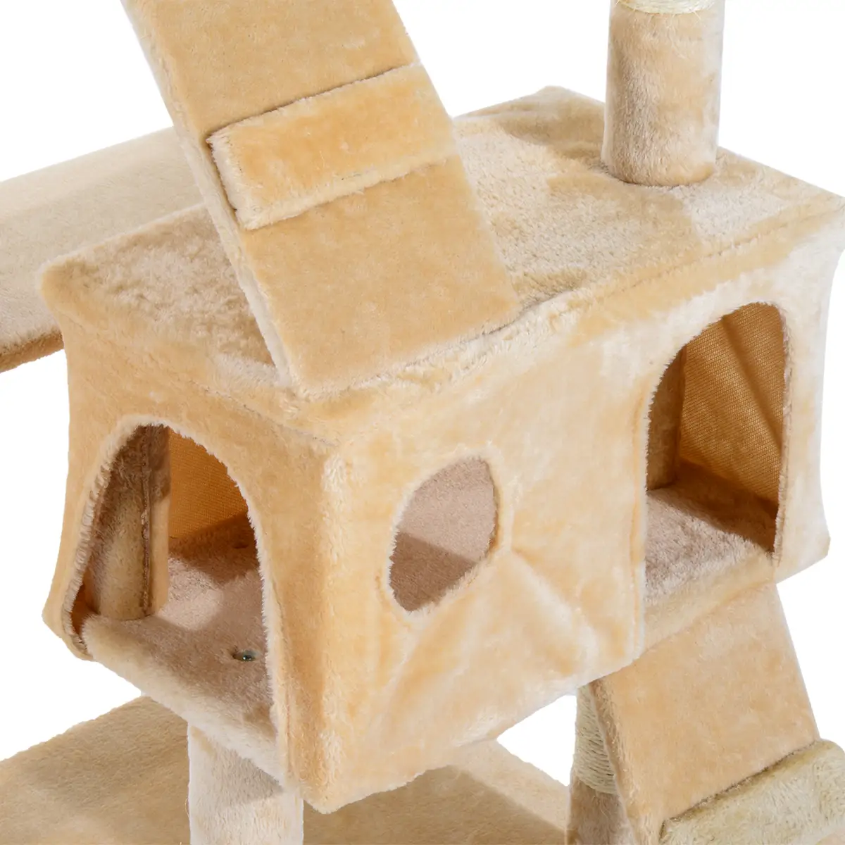 Pawhut Cat Tree Kitty Activity Play Center Scratching Scratcher House Furniture 170CM - Cat Tree