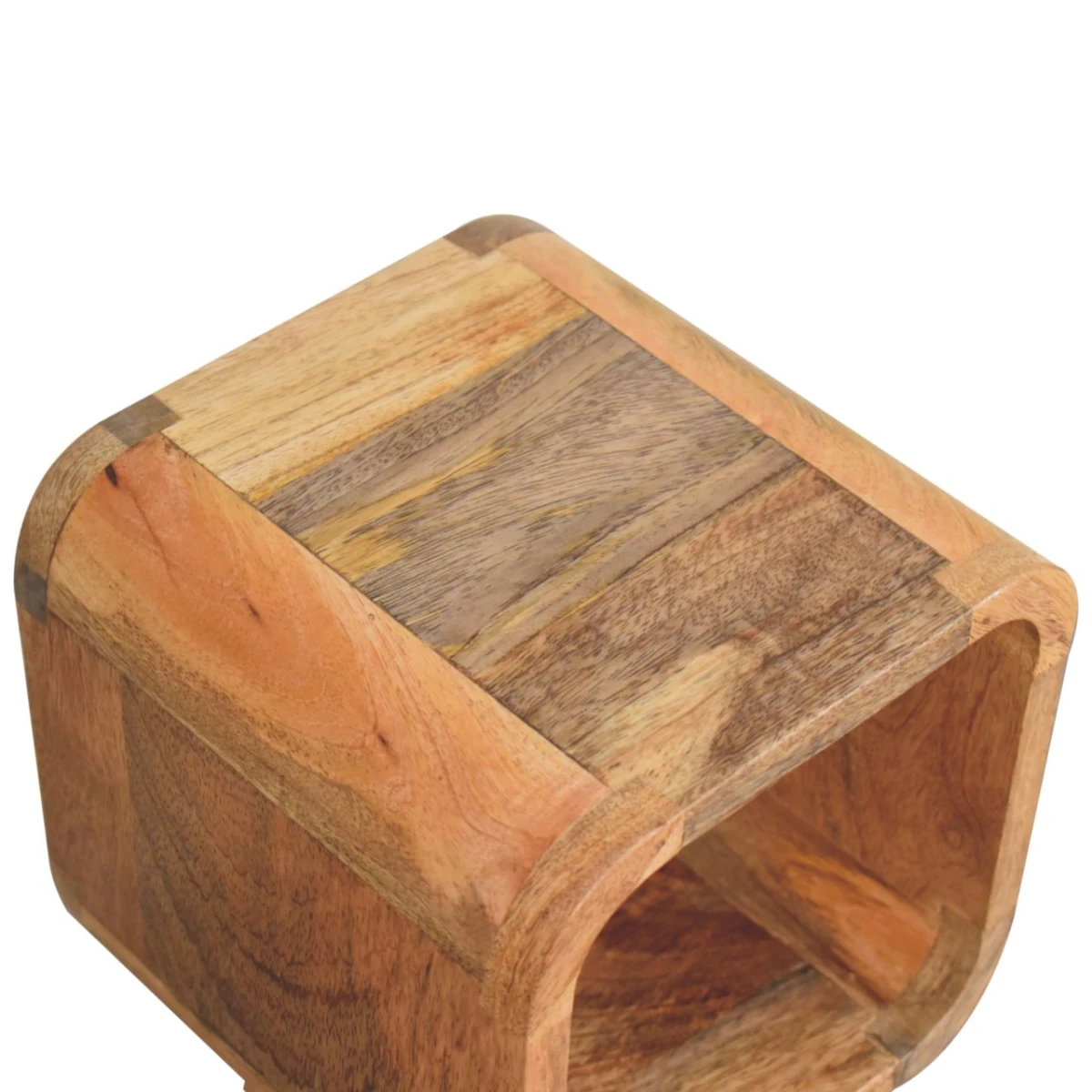 Artisan Furniture Artisan Bedside Table Mini Open Curve Mango Wood - Bedside Table