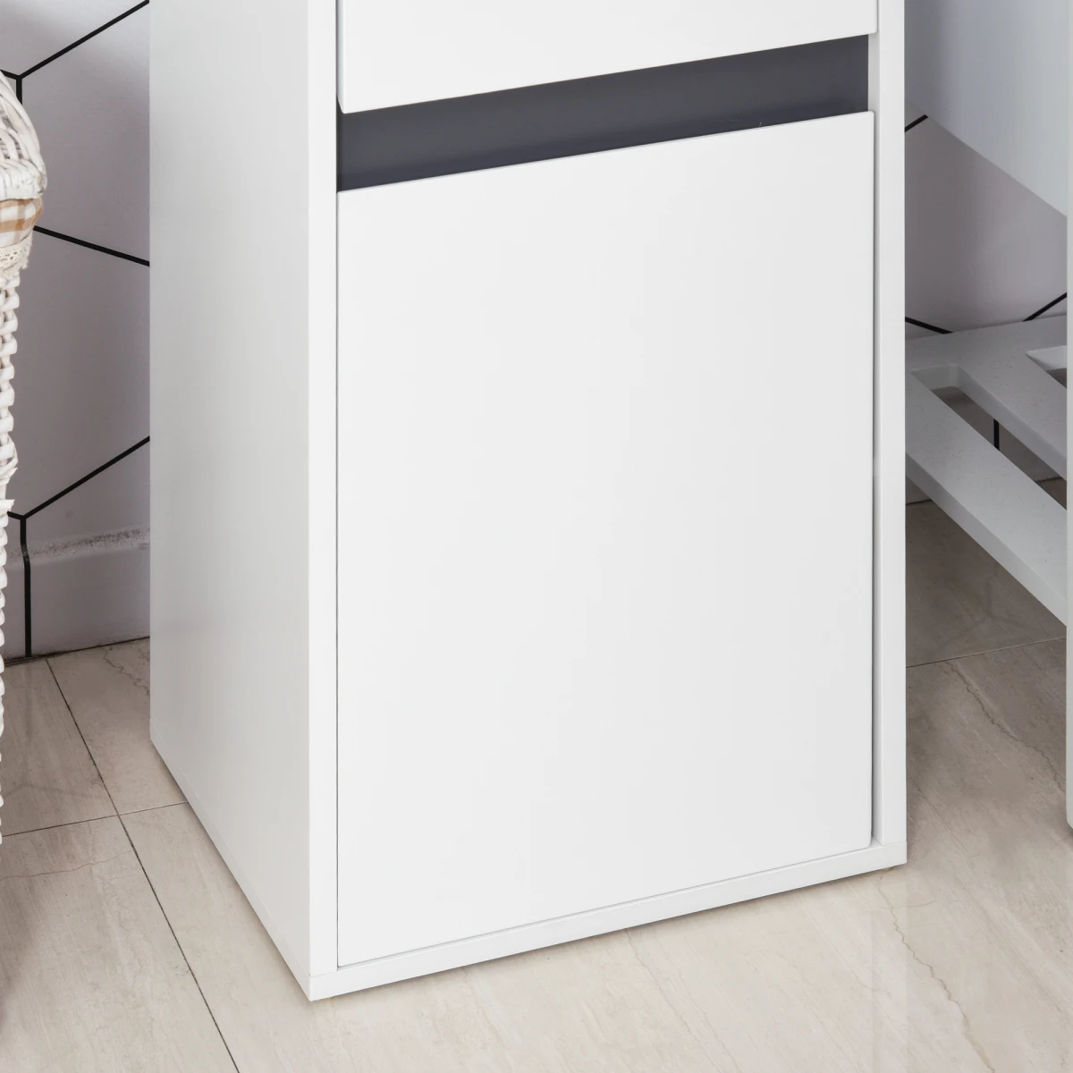 Homcom Modern Storage Cabinet Slim Drawer Bathroom - Chest of Drawers