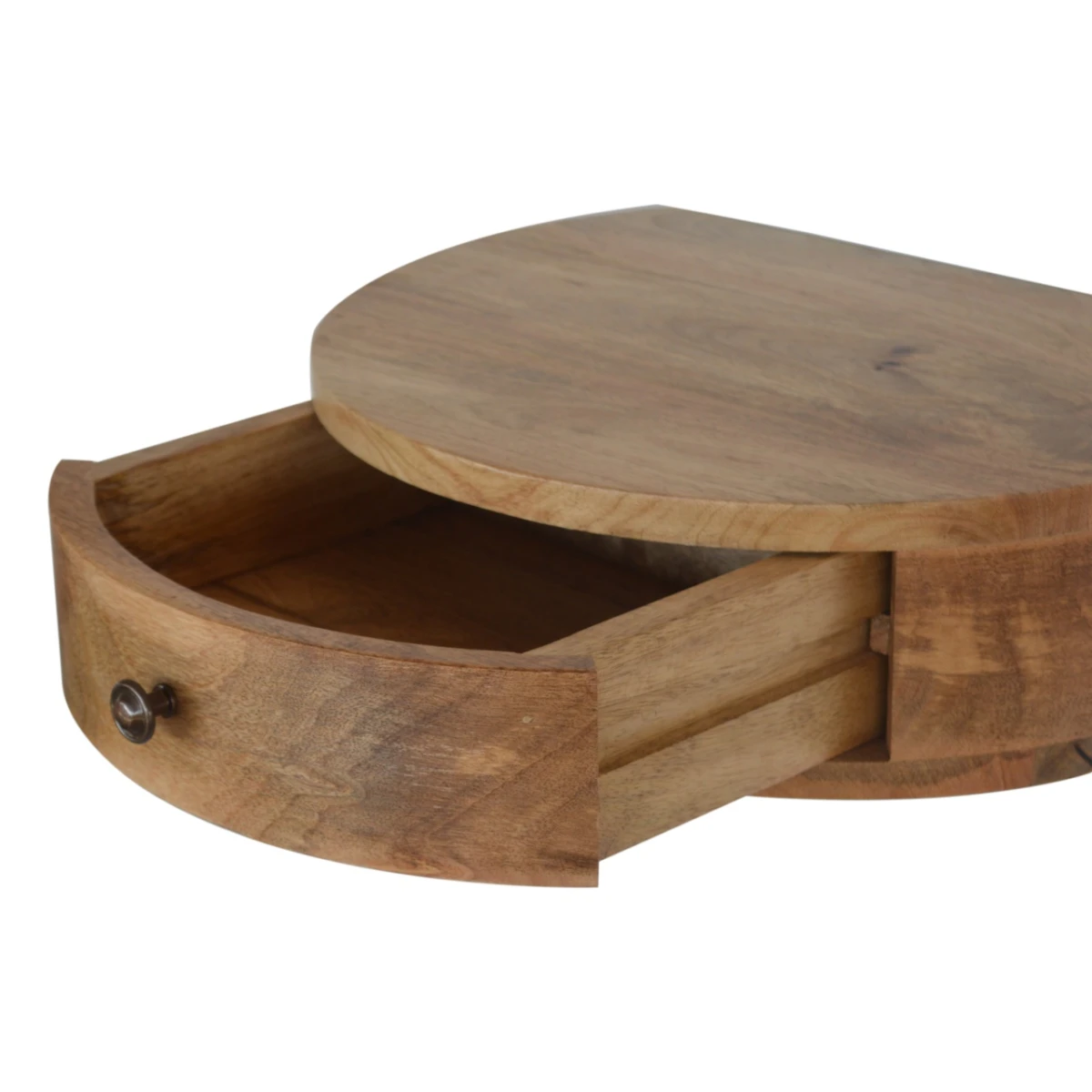 Artisan Furniture Artisan Bedside Drawer Wall Mount Round MangoWood - Bedside Table