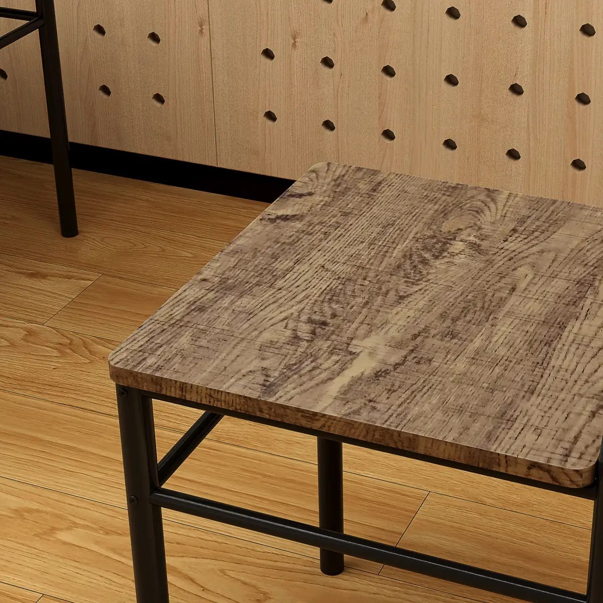 HOMCOM 5 Piece Dining Table and Chairs Set, Space Saving, Oak - HOMCOM - Home Symphony