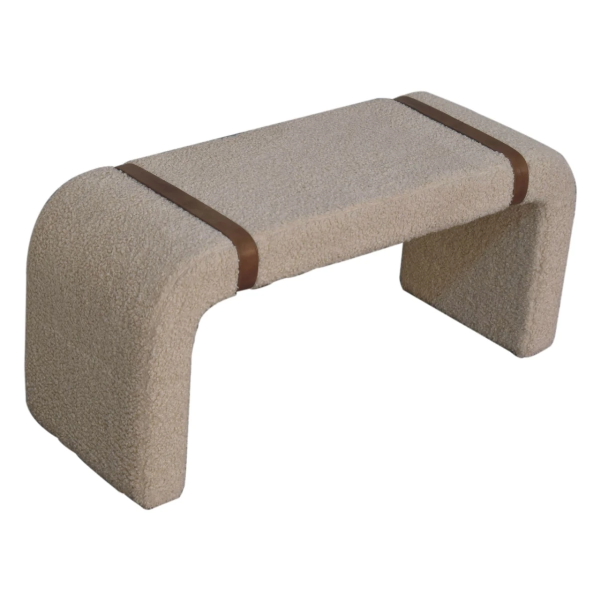 Artisan Furniture Artisan Bench Belted Leather Straps Living Room - Bench
