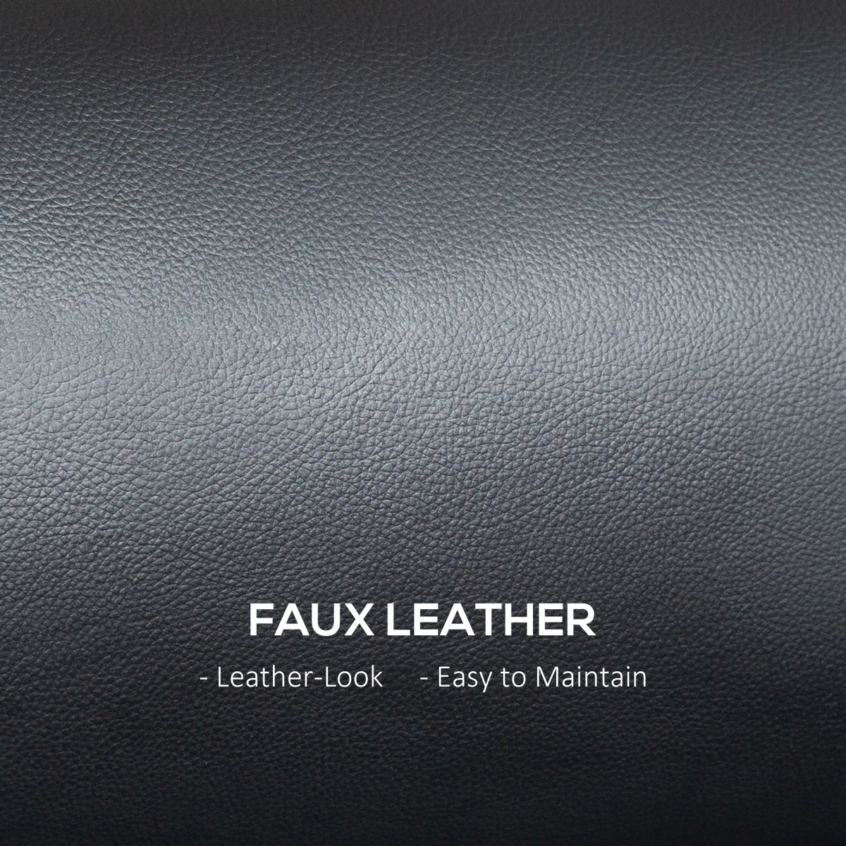 HOMCOM 2 Seater Sofa Compact Faux Leather For Small Spaces - Sofa