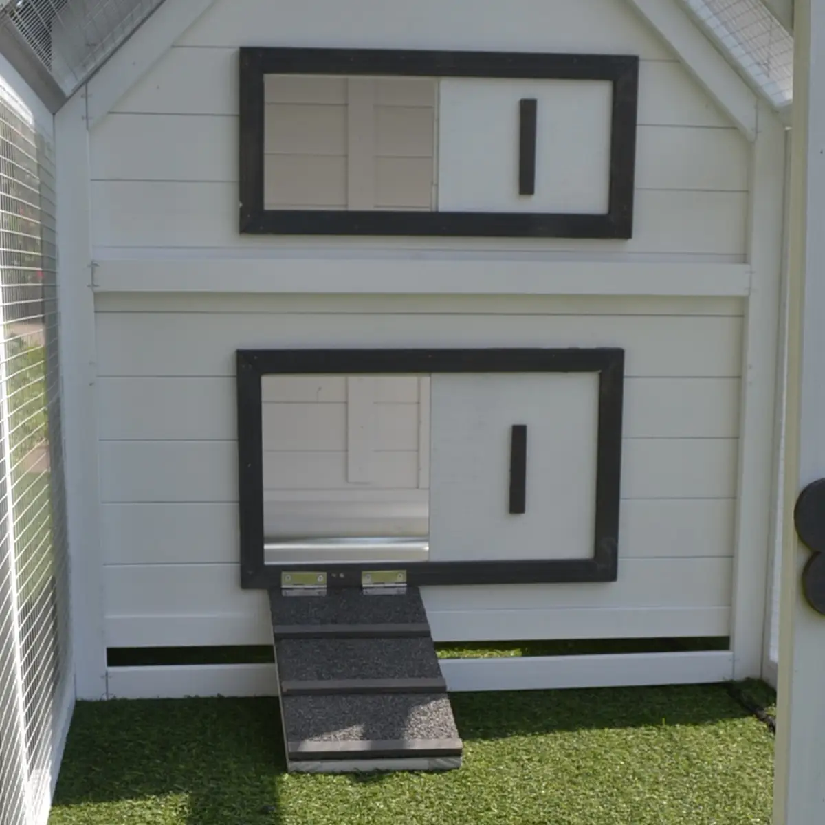 Unbranded Wooden Chicken Coop Hen House Enclosure with Ramp Run Nesting Box Pawhut - Chicken Coop