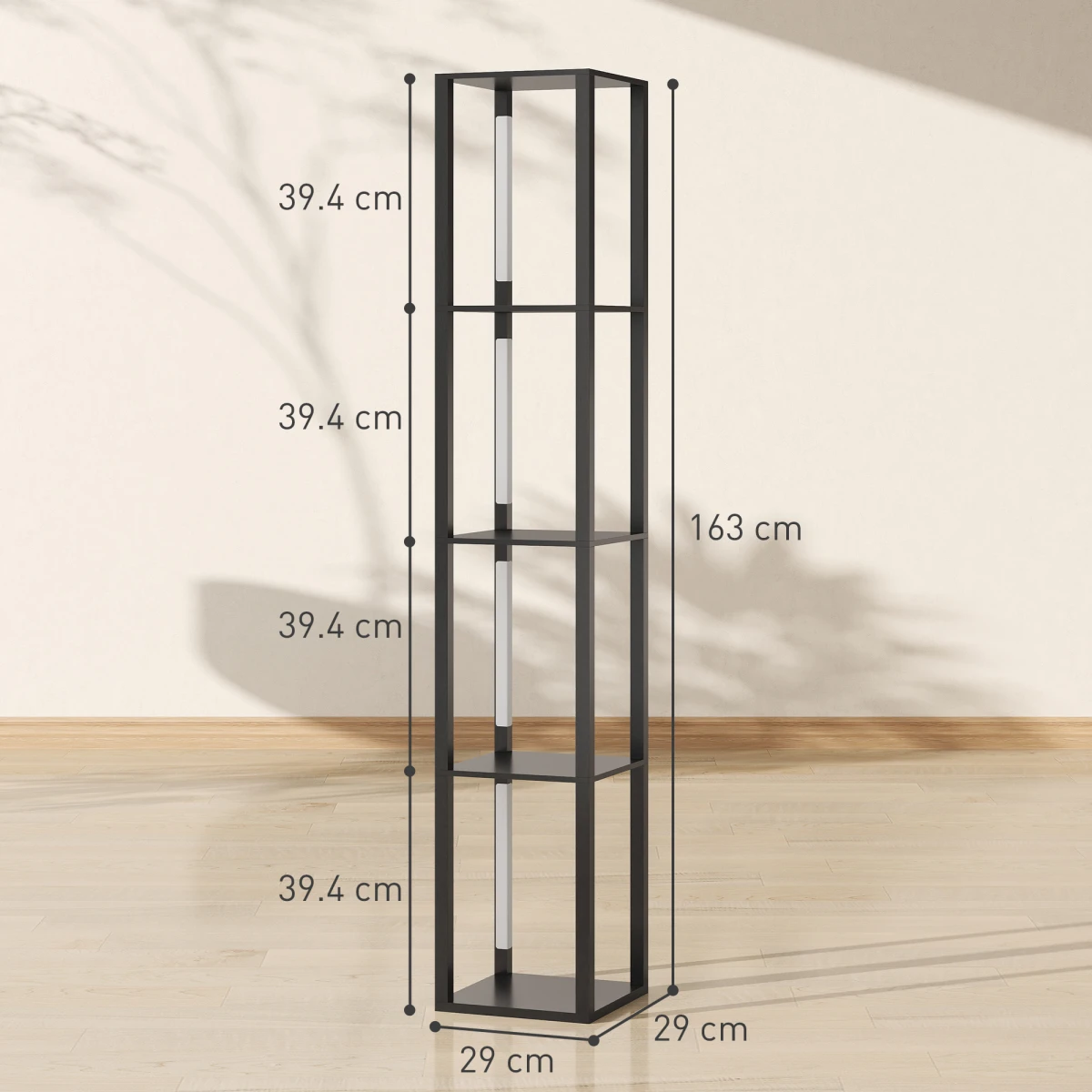 Premium Floor Lamp 4Tier Shelf Warm Glow Home by N/A