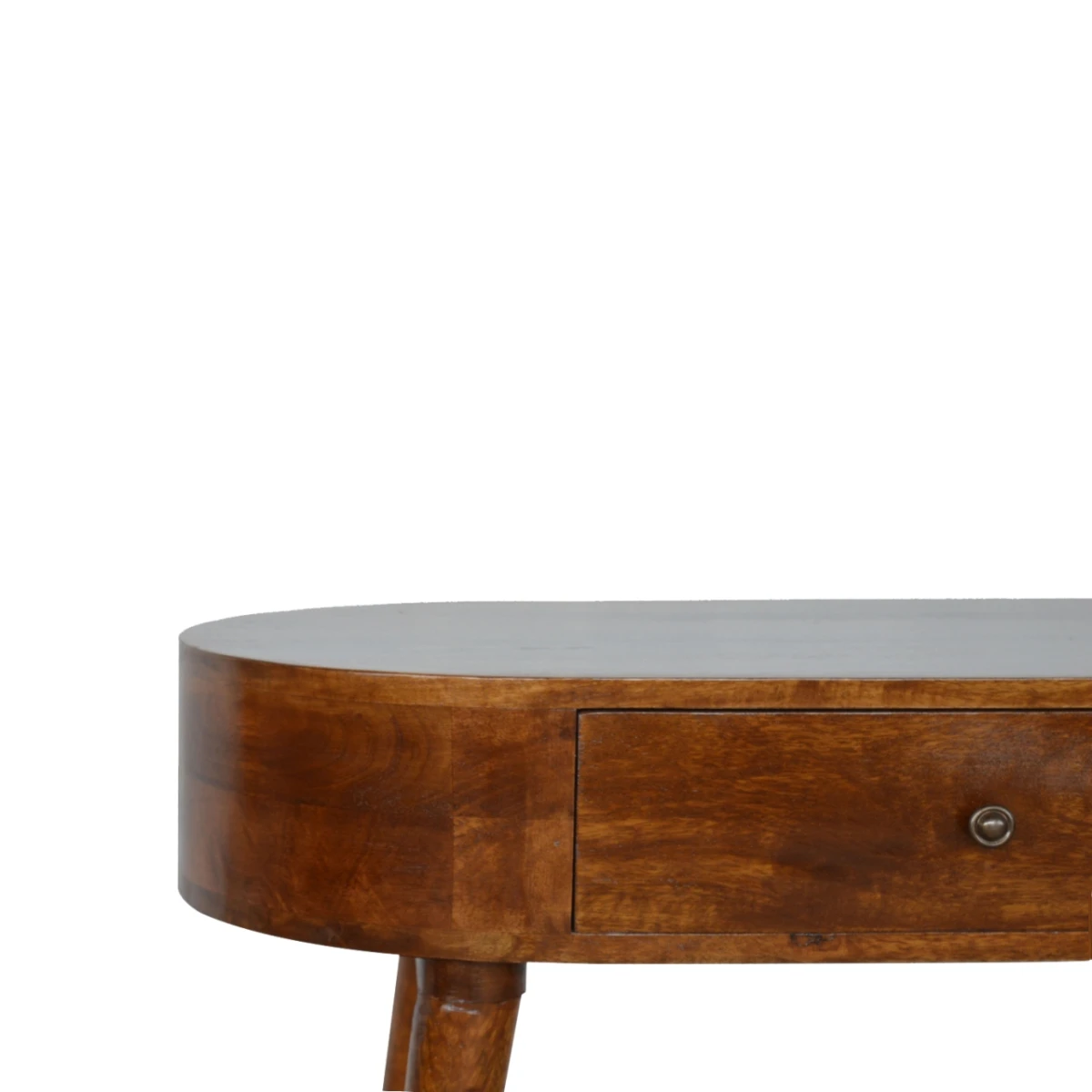 Artisan Furniture Artisan Furniture Console Table Compact Solid Mango Chestnut Finish With Drawer For Living Room - Console Table