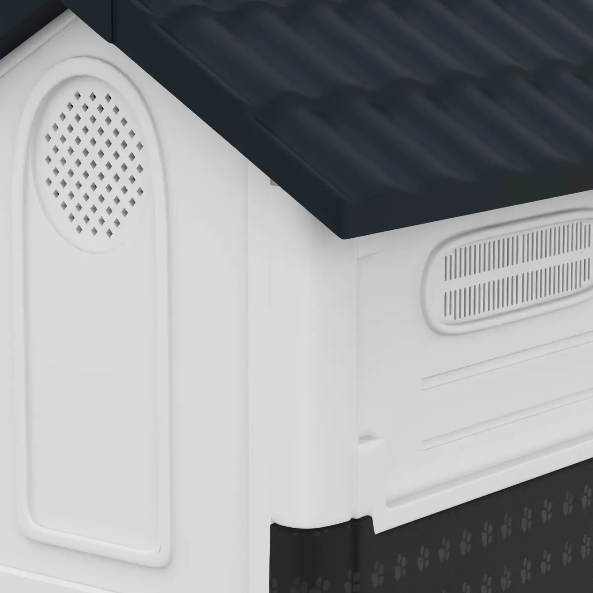PawHut PawHut Dog Kennel for Outside, for XS Dogs, 64.5 x 57 x 66cm, Grey - Dog Kennel