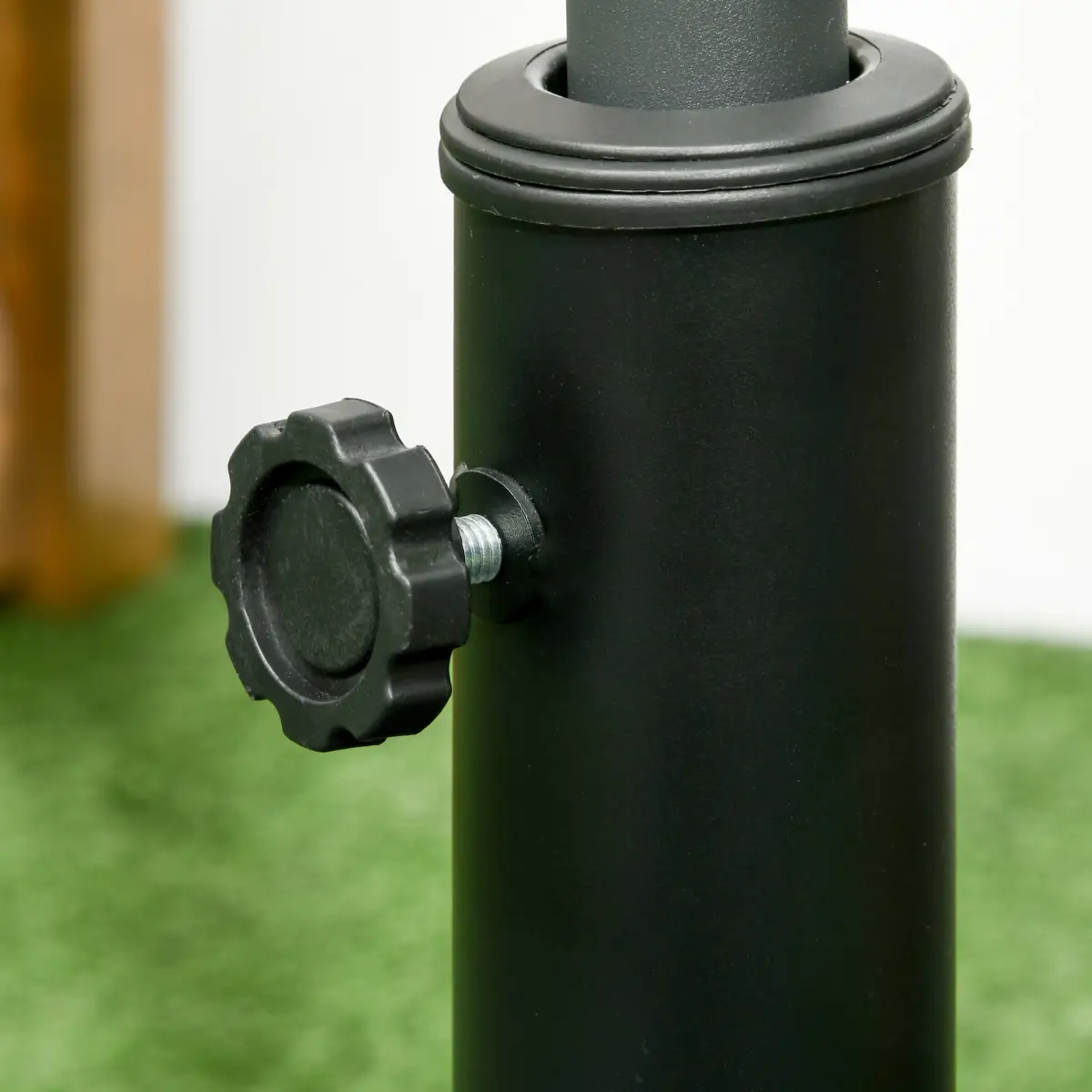 Outsunny Outsunny 19kg Square Resin Garden Parasol Base for Poles of 32mm, 38mm, 48mm - Parasol