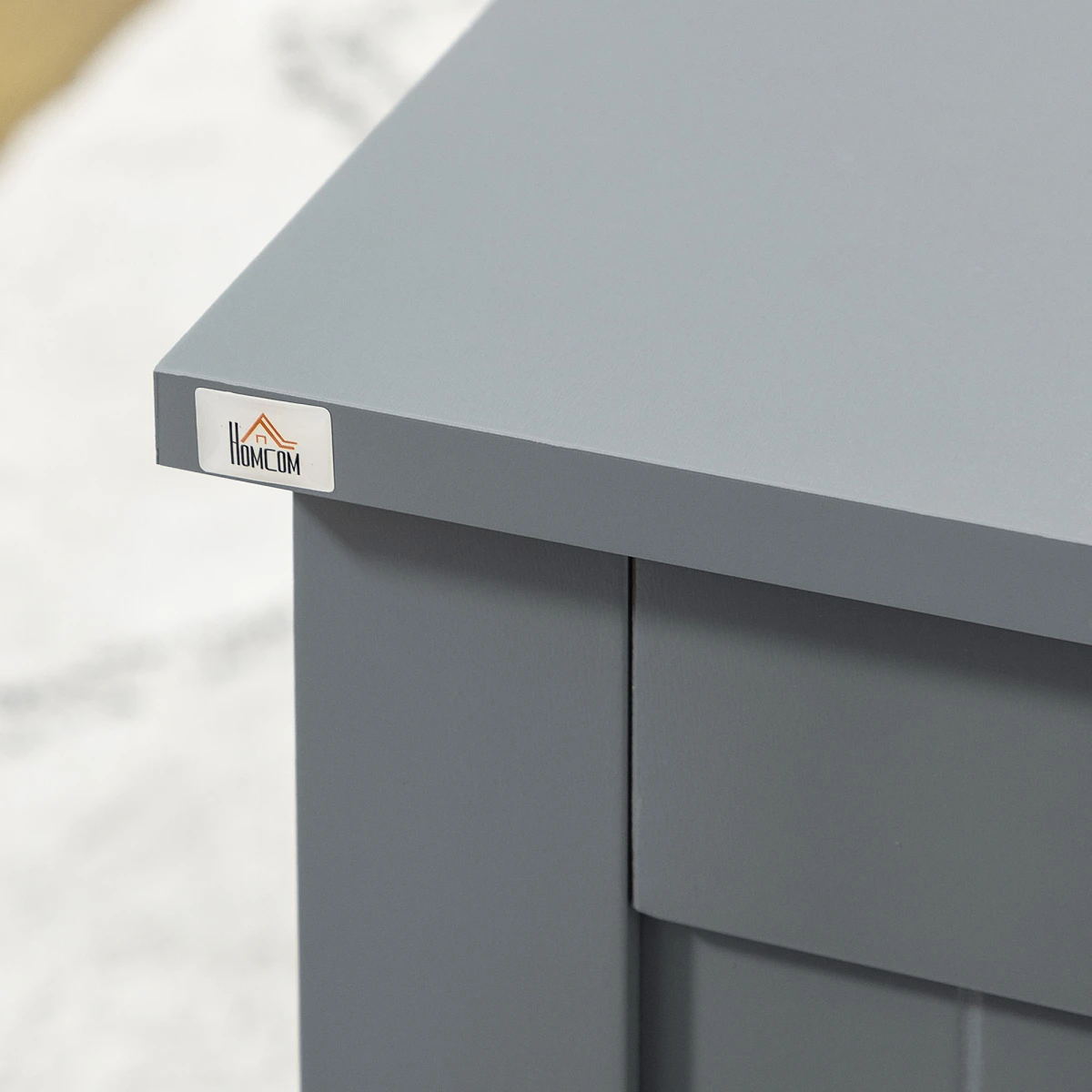 HOMCOM Quality Toy Chest Large Safety Hinges For Kids - Storage Box