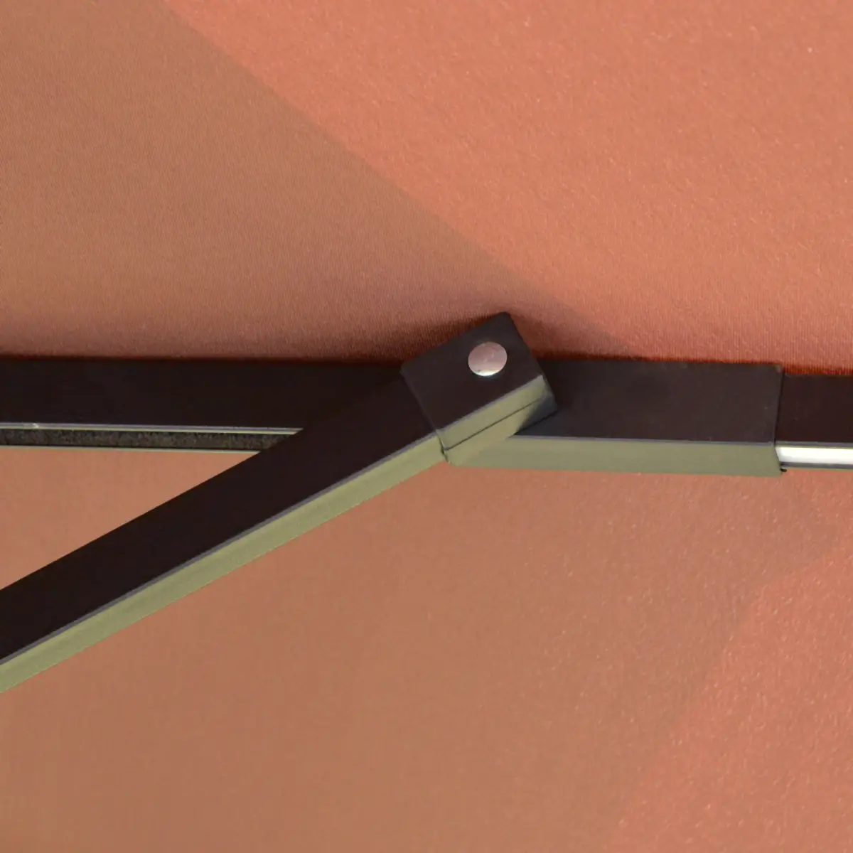 Outsunny 3m Cantilever Banana Parasol Double Roof, LED Solar lights, Crank, - Parasol