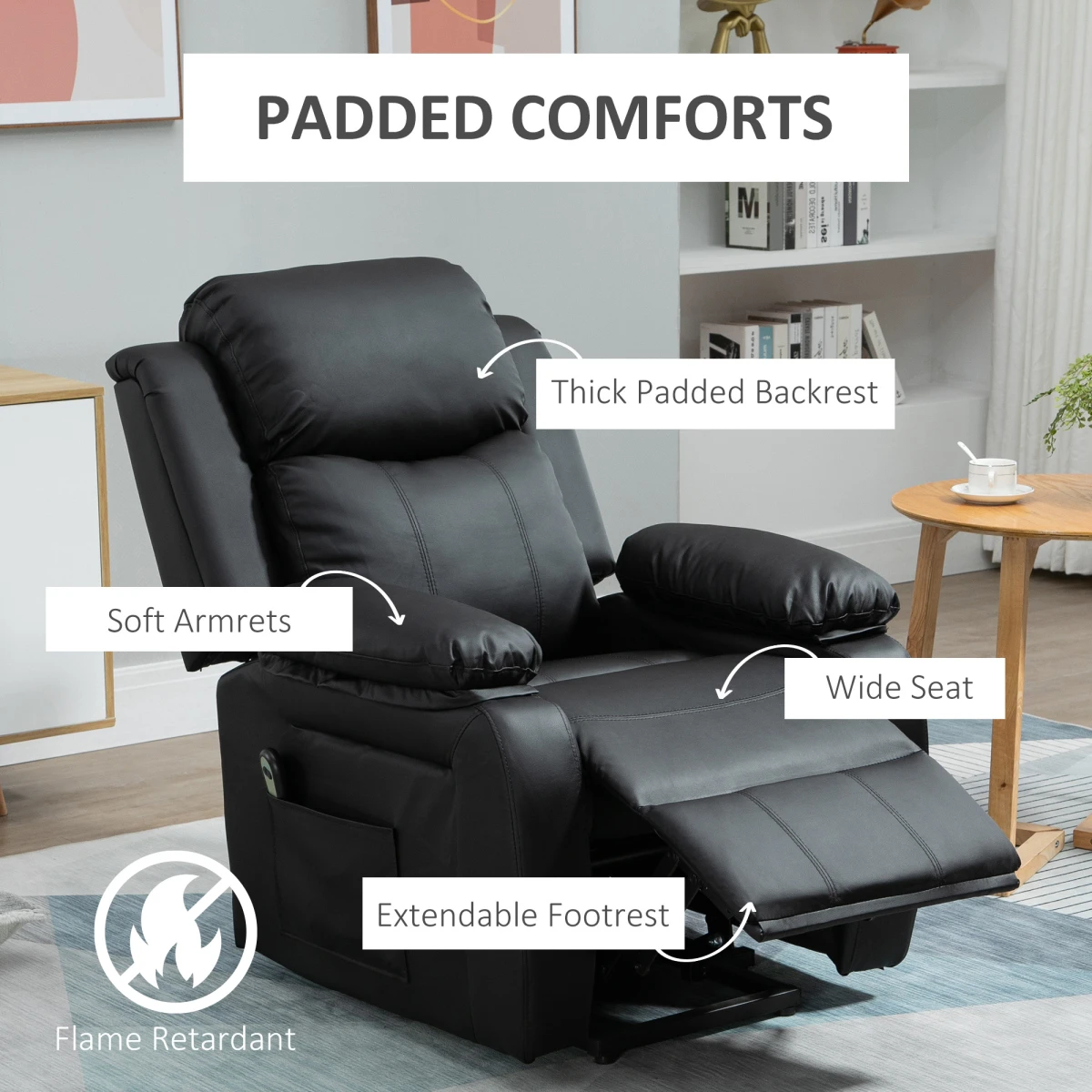 HOMCOM HOMCOM Electric Recliner Compact Power Lift For Seniors - Recliner