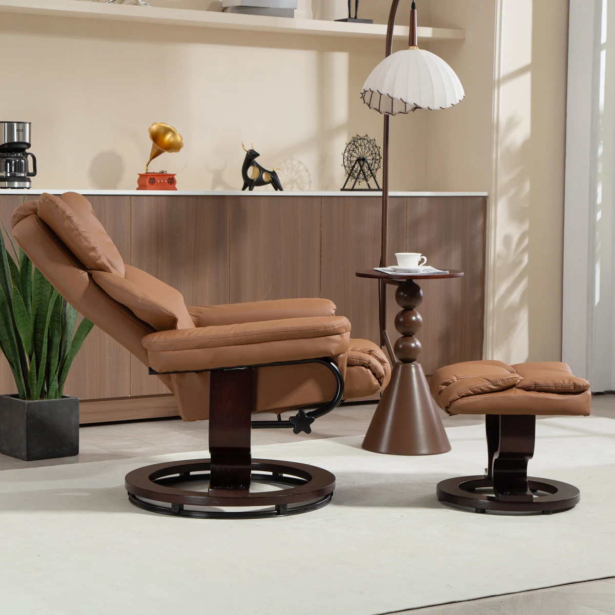 HOMCOM Leather Recliner Chair 145 Manual - Recliner