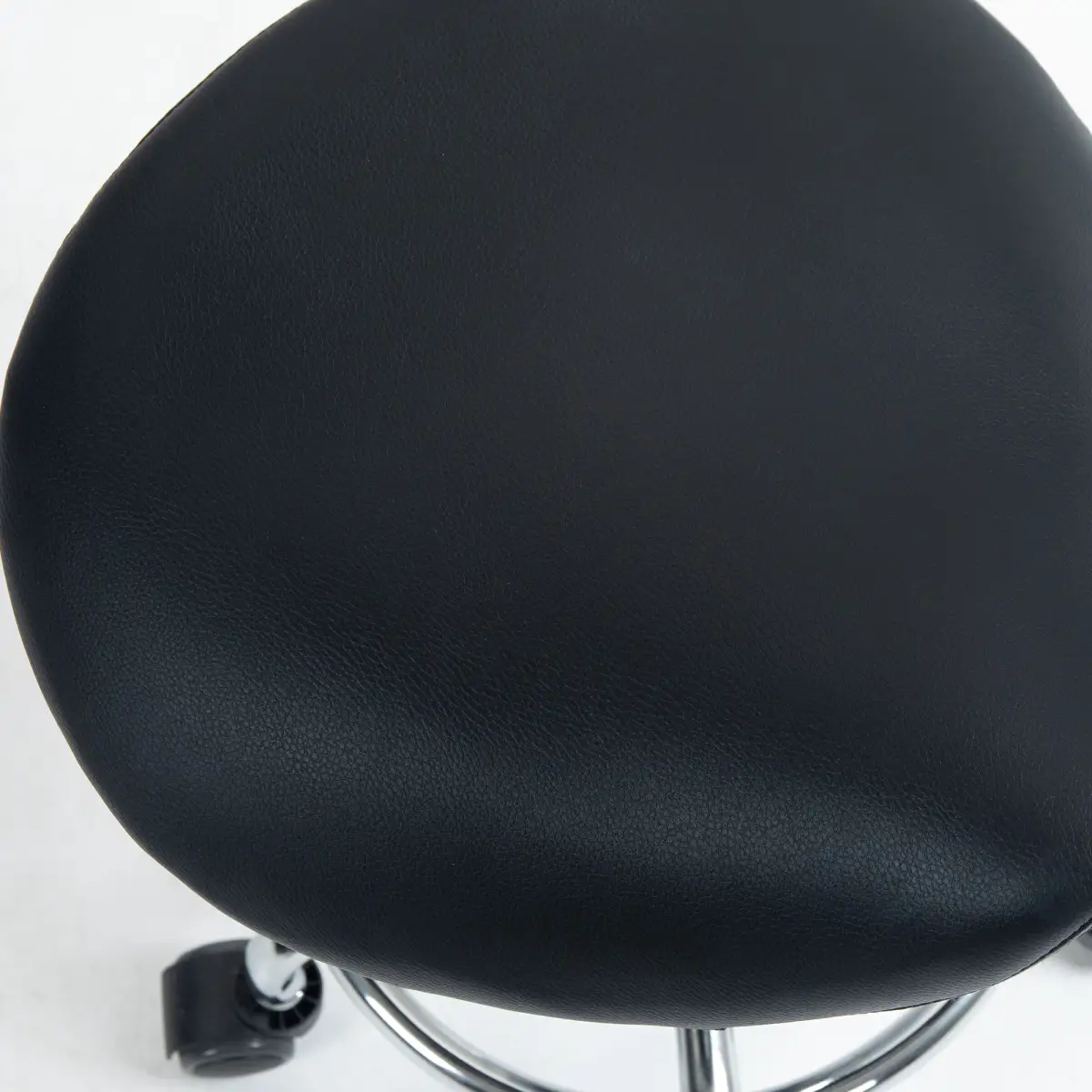 HOMCOM HOMCOM Saddle Chair, Rolling Salon Stool for Massage Spa Clinic Beauty, Black - Bar Stool
