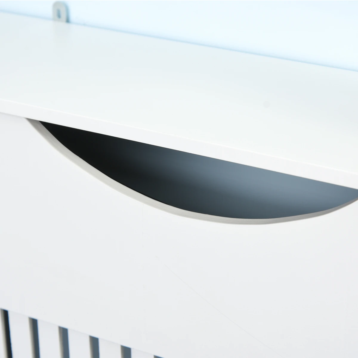 HOMCOM HOMCOM Radiator Cover Slatted Front White Home - Radiator