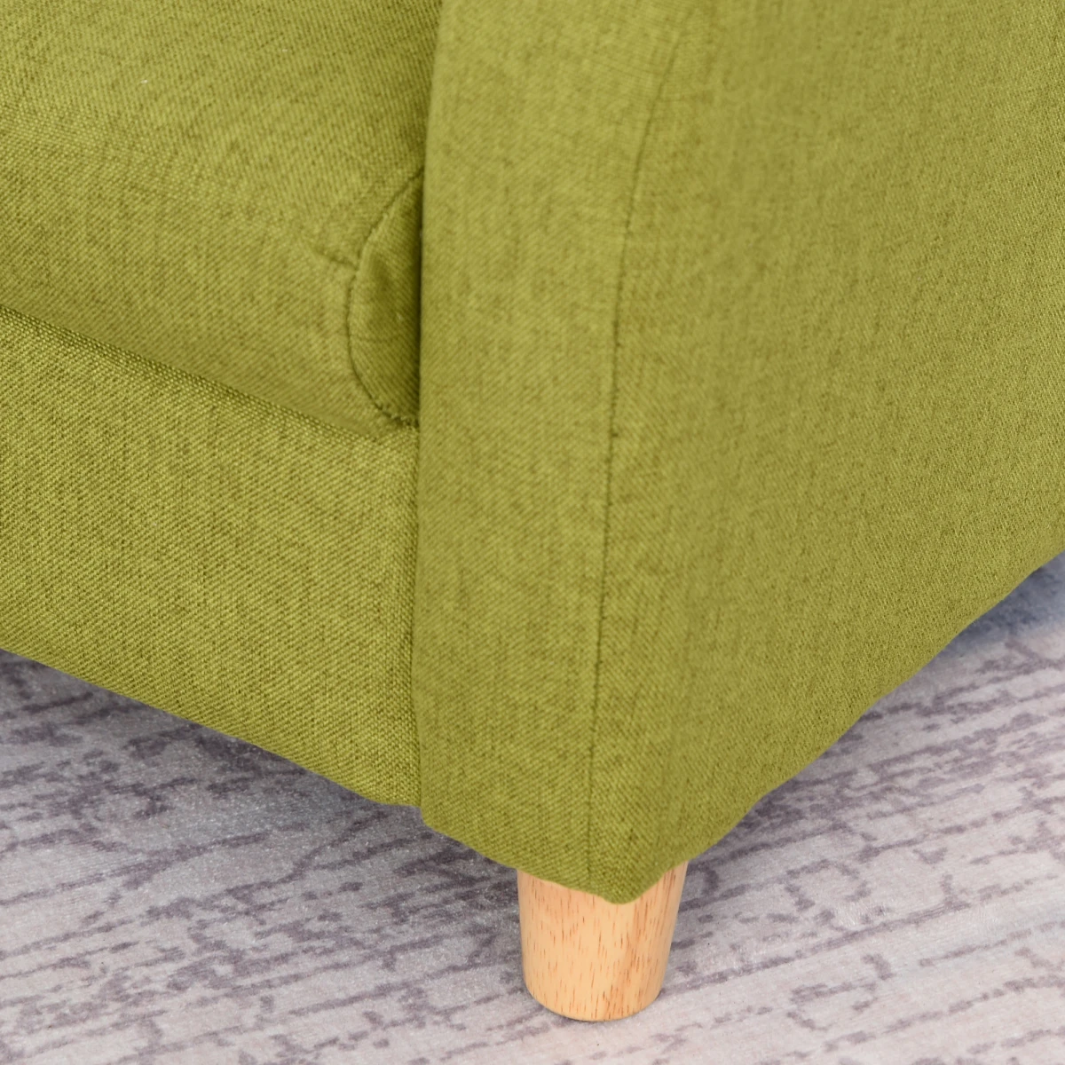 HOMCOM Armchair Wood Frame Padded Seat For Kids Bedroom - Armchair