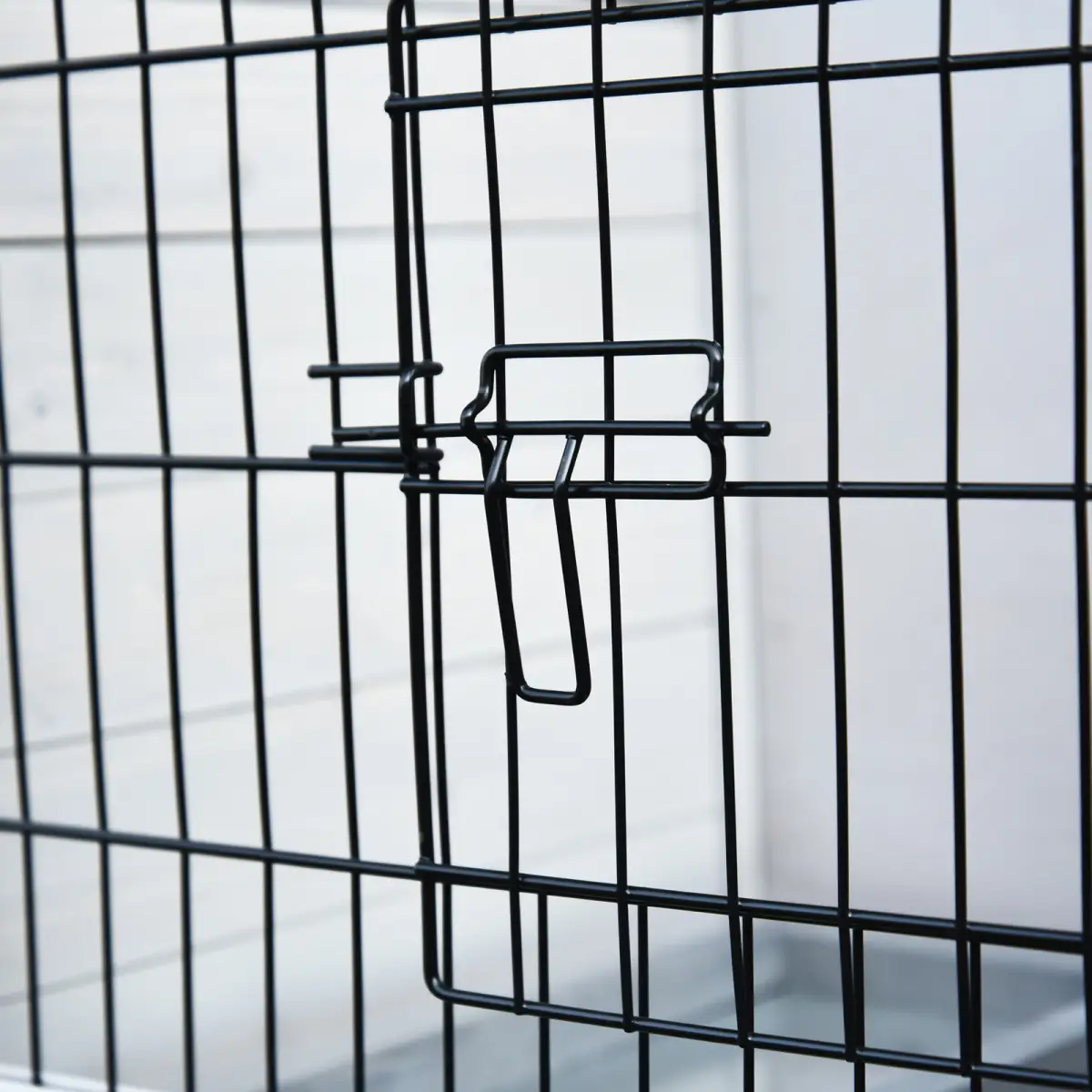 Pawhut Rabbit Hutch and Run w/ Removable Tray Openable Top for Indoors & Outdoors Grey - Rabbit Hutch