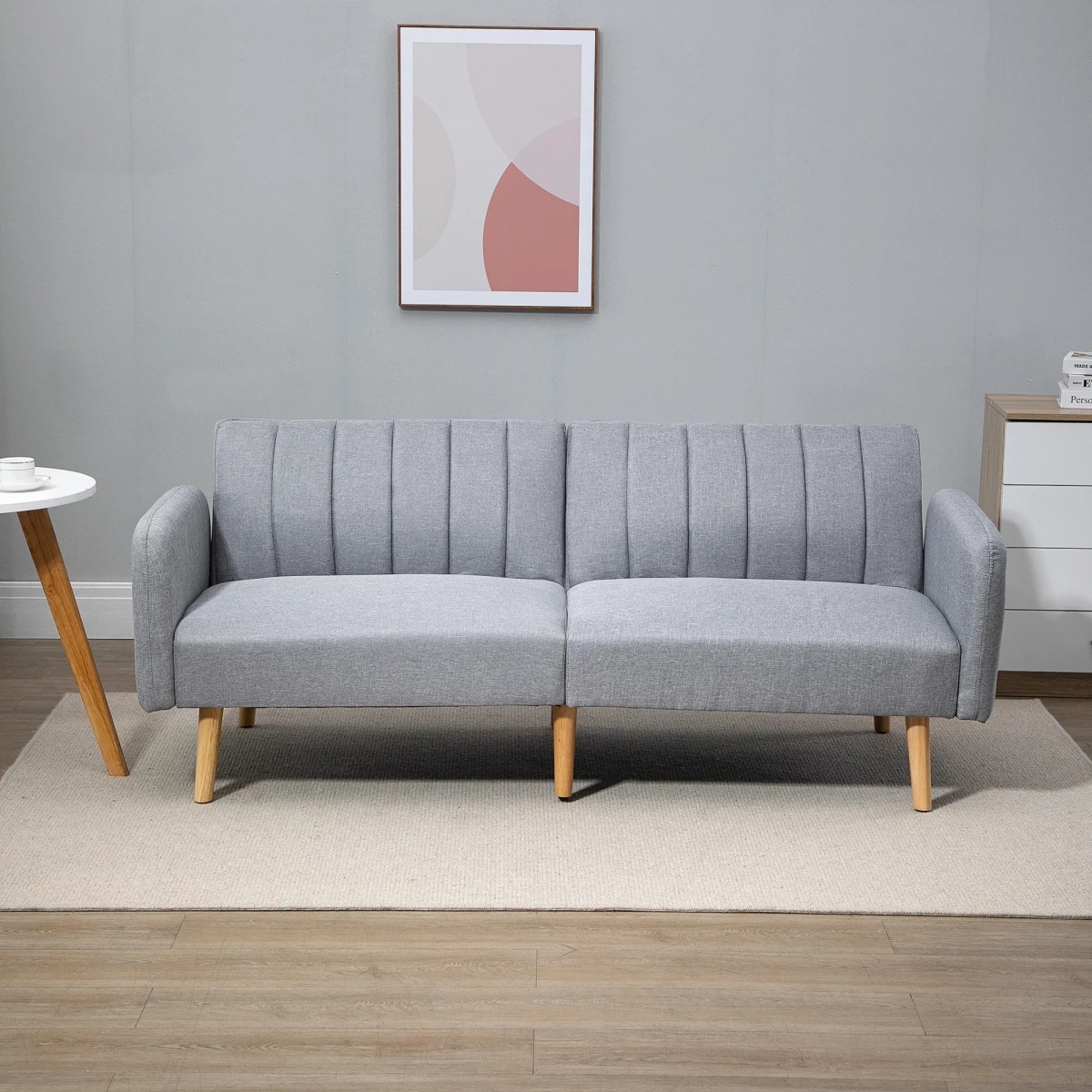 Homcom Two Seater Sofa Bed Adjustable Backrest For Flats by HOMCOM