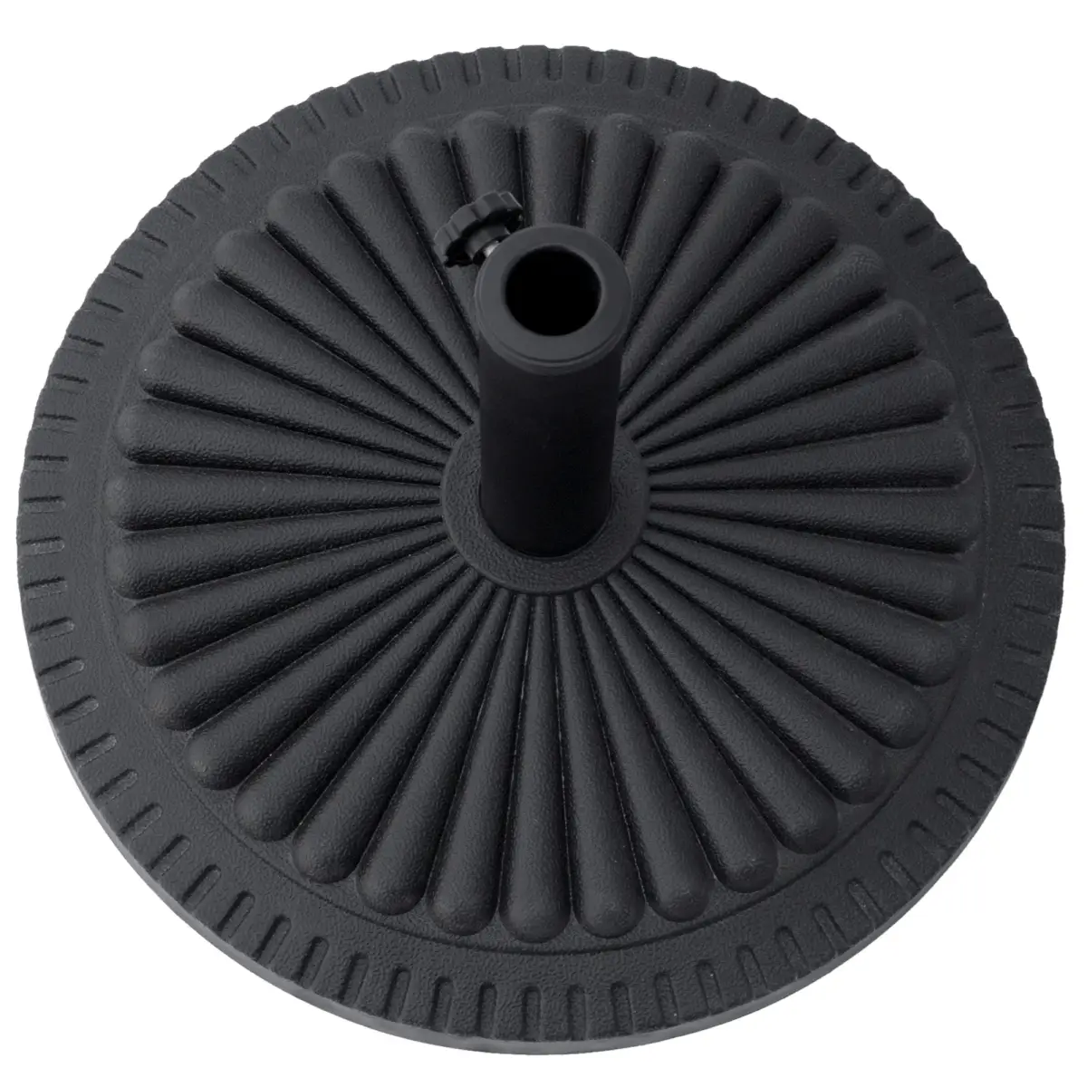 Outsunny Cement Outdoor Garden Round Parasol Base Black - Parasol