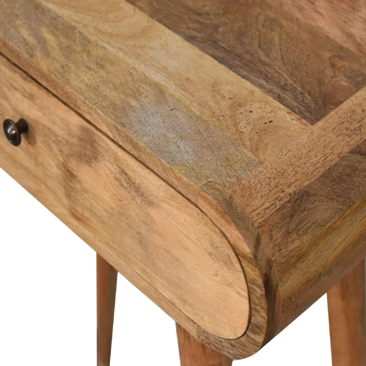 Artisan Furniture Artisan Console Table Mini Mango Wood Round Entry - Console Table