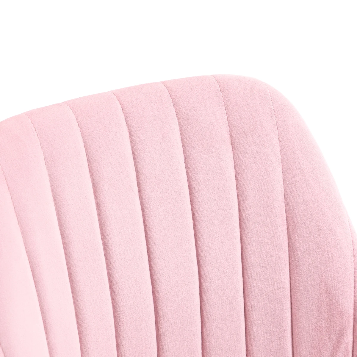 Vinsetto Velvet Chair 77-87 Adjustable Pink Work by Vinsetto
