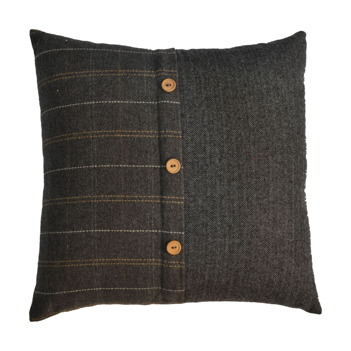 Artisan Furniture Quinn Pewter Cushion Set of 2, Black - from Artisan Furniture