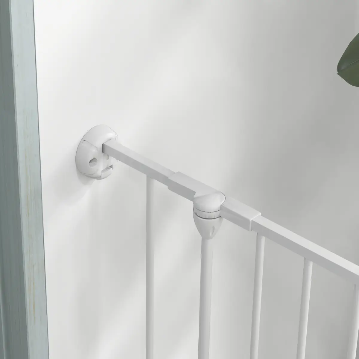 PawHut PawHut 2 in 1 Dog Pen, Safety Pet Gate, 6 Panels, for Medium Dogs, 90Hcm - White - Pet Gate