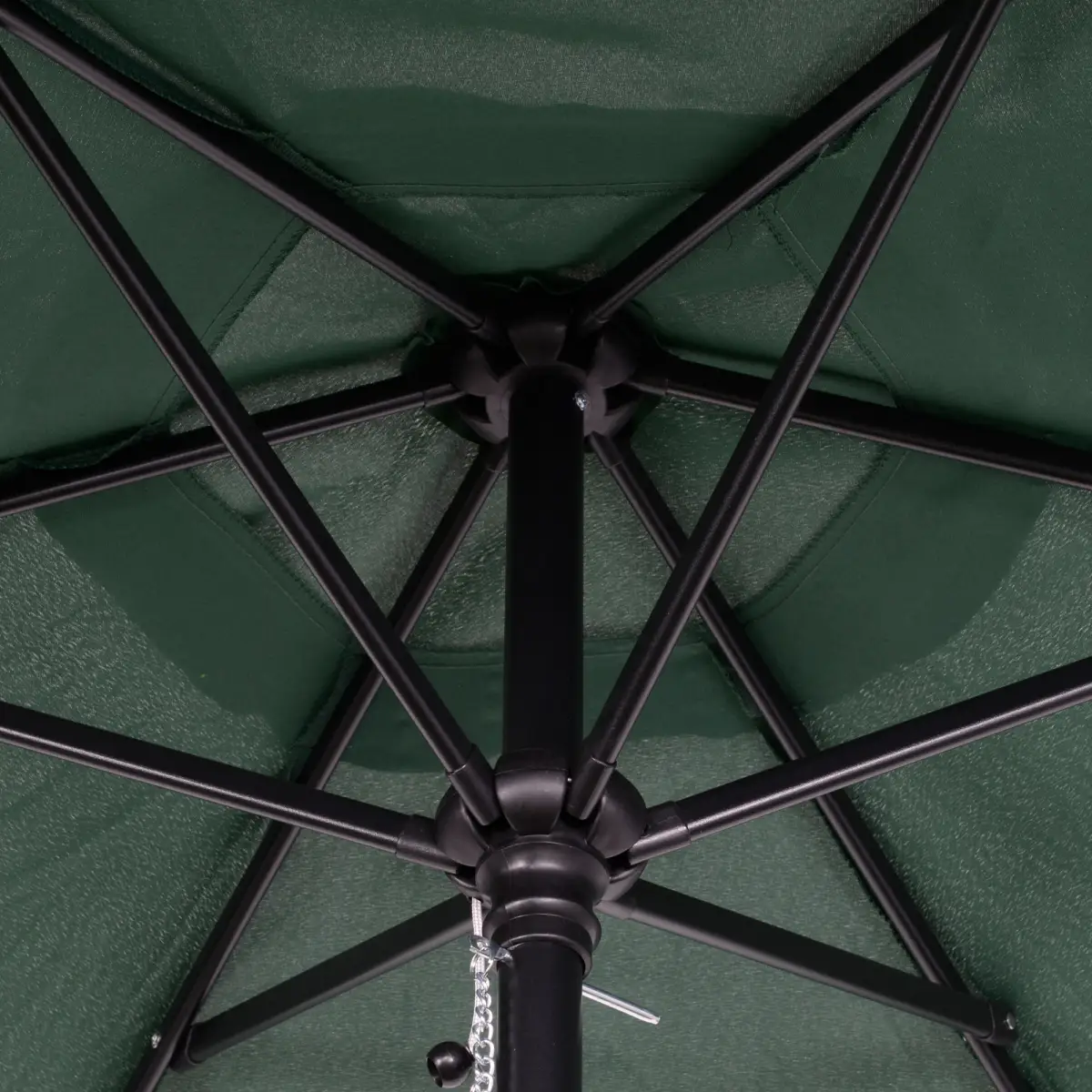 Outsunny 1.96m Parasol Patio Umbrella, Green - Parasol