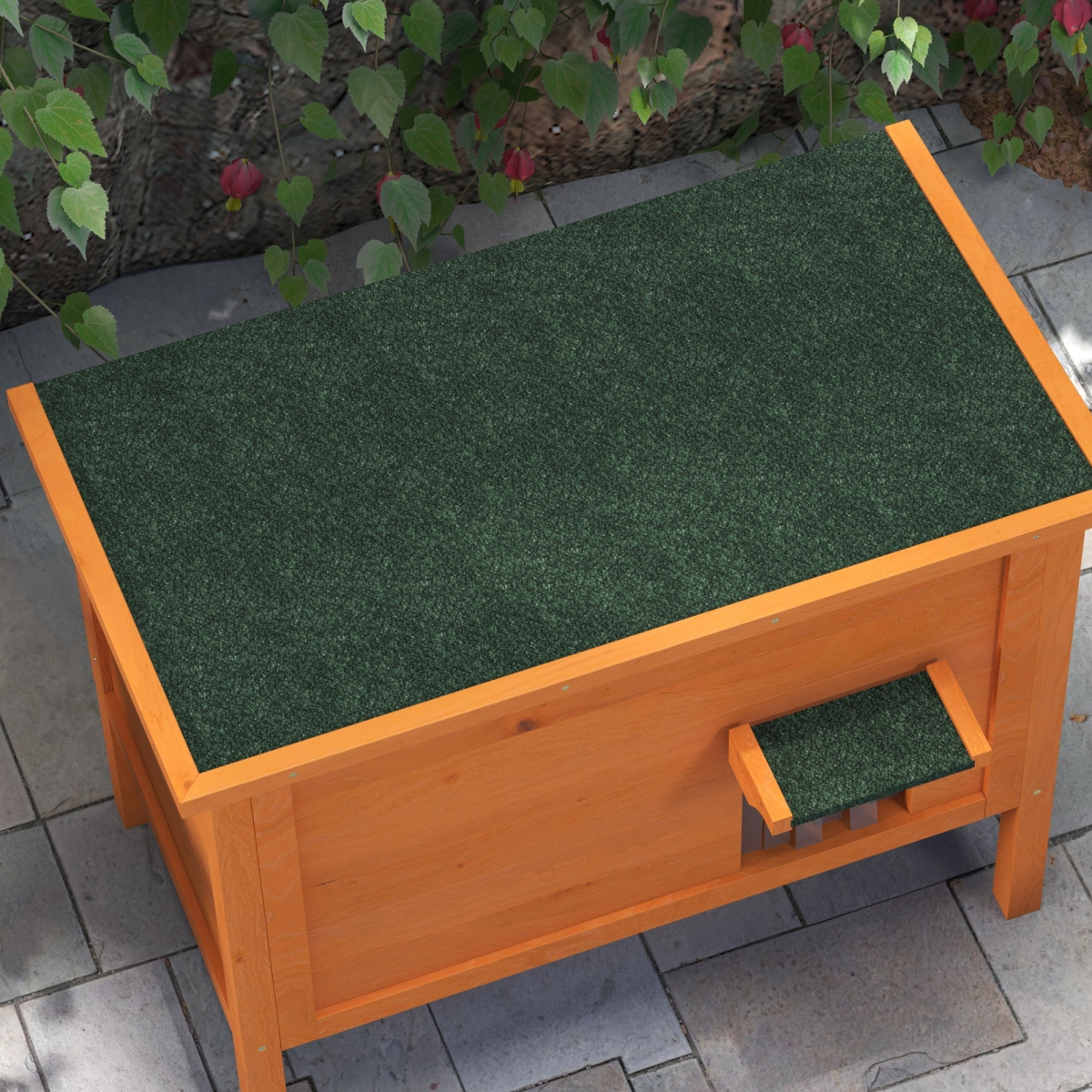 PawHut PawHut Outdoor Feral Cat House Insulated w/ Openable Roof - Orange - Cat House
